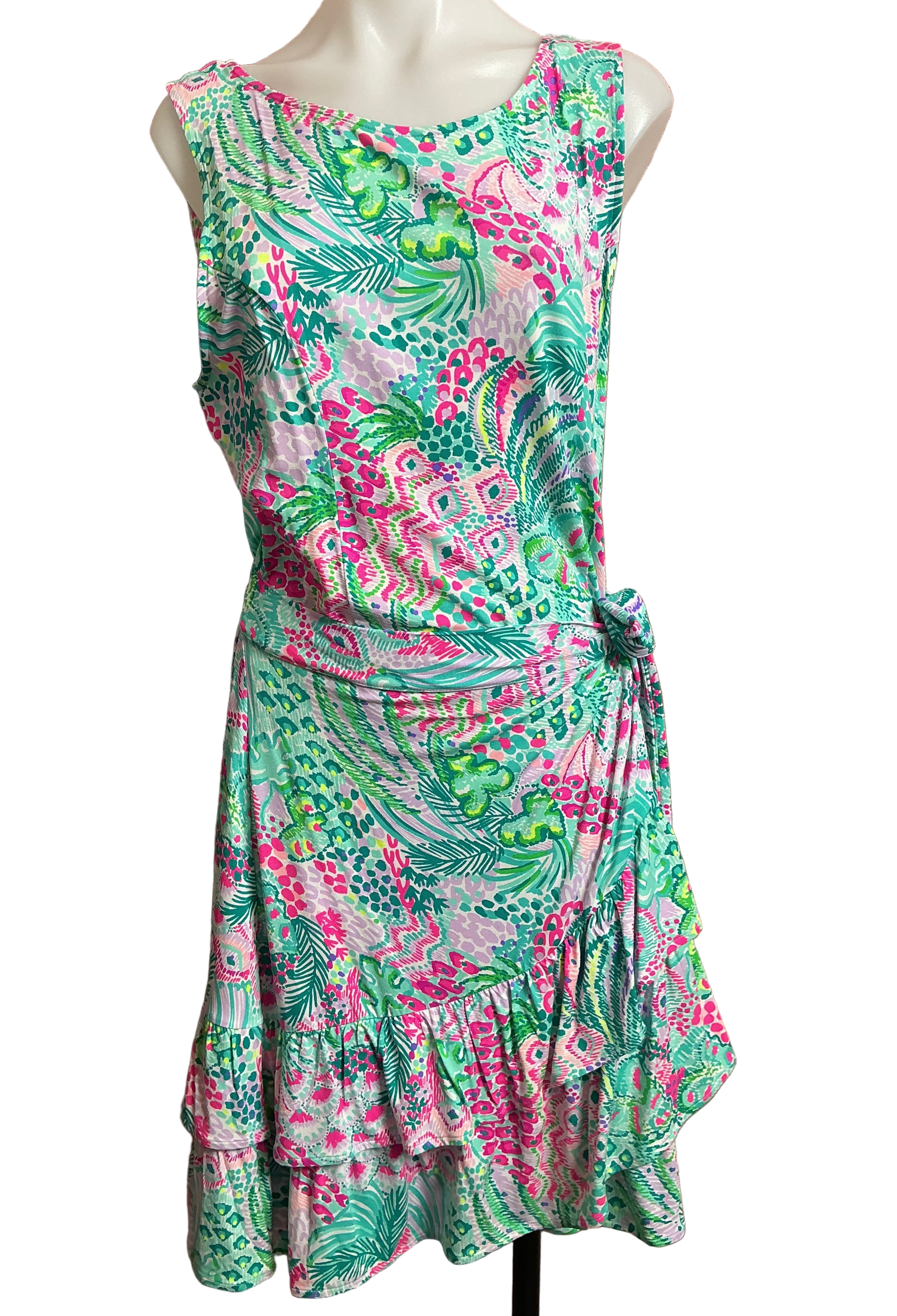 Lilly Pulitzer NWT Ashbourne Dress Multi Banana Split - Size XL