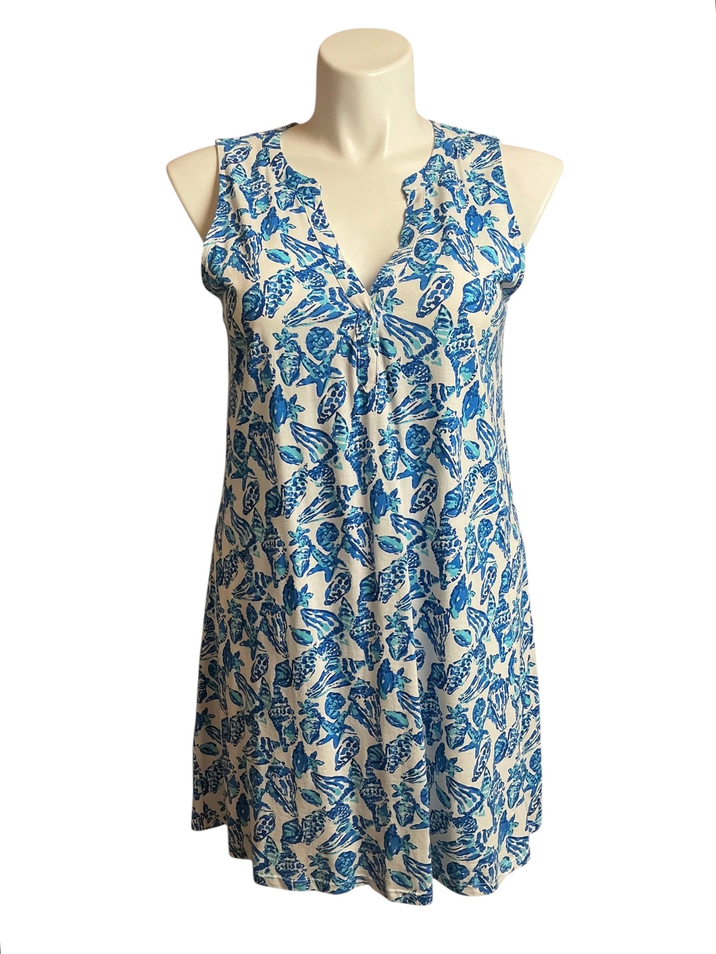 Lilly Pulitzer Dev Dress Resort White Shell Collector - Size L