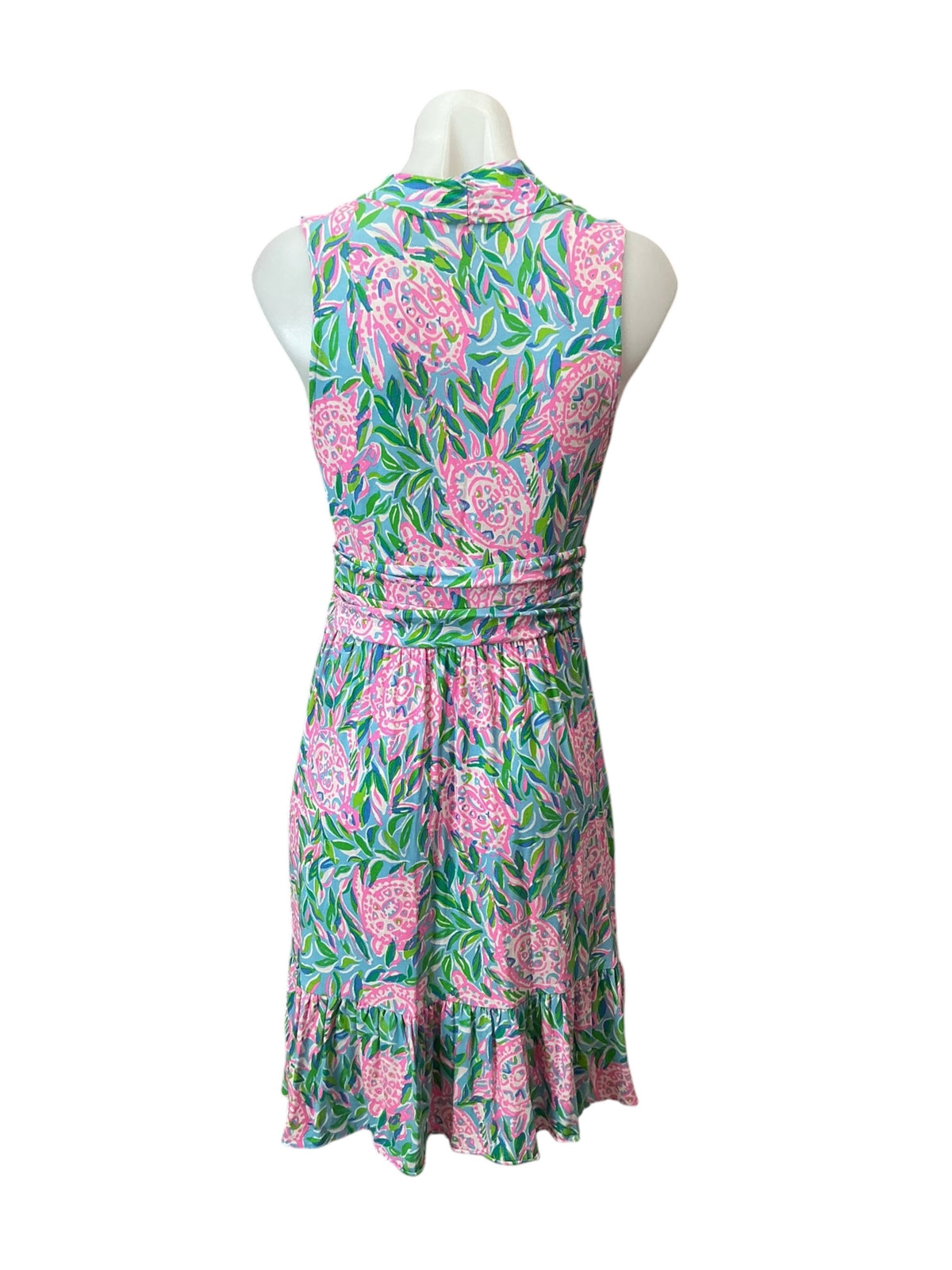 Lilly Pulitzer Annalise Dress Frenchie Blue Turtley In Love - Size S