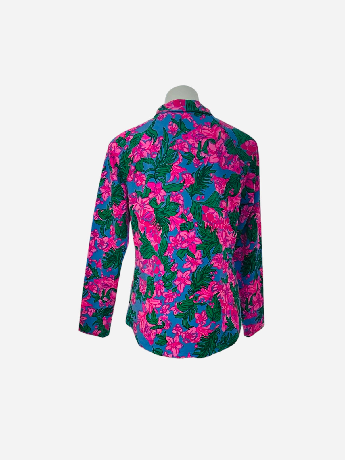 Lilly Pulitzer UPF 50+ Skipper Popover Cerise Pink Safari Sunset - Size M