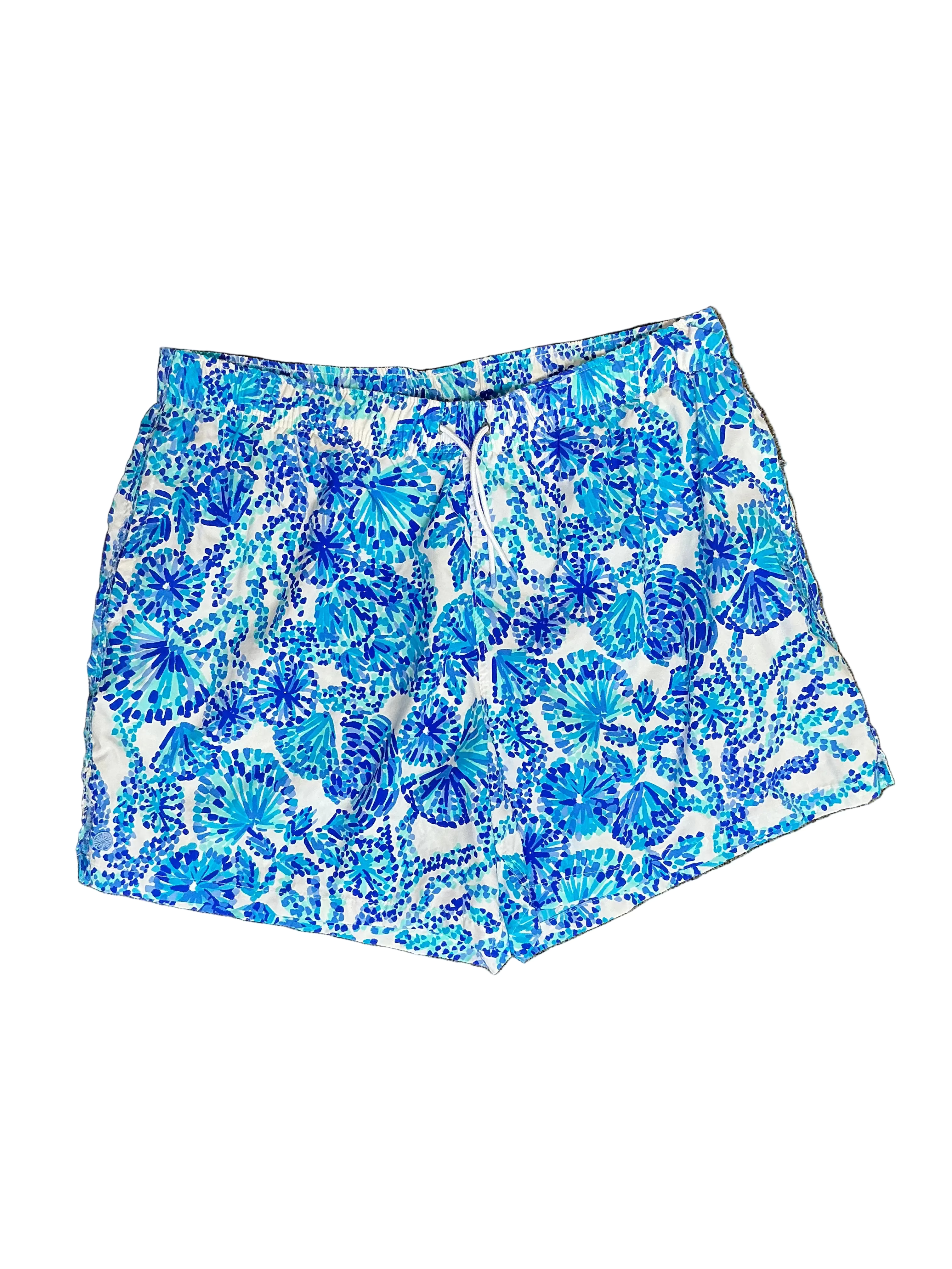 Lilly Pulitzer Kylar Knit Short - Turquoise Oasis Shell Me You Love Me - Size XXL