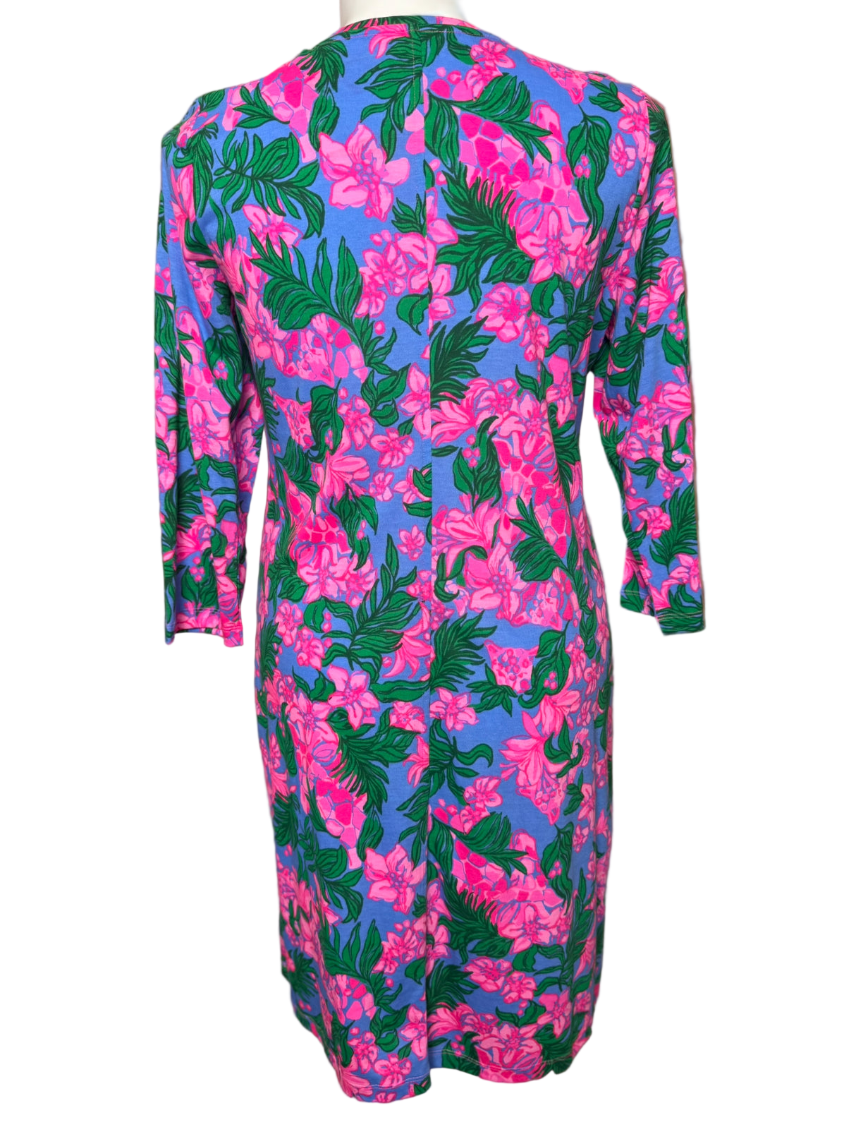 Lilly Pulitzer NWT - Tessa 3/4 Sleeve V-Neck - Cerise Pink Safari Sunset - Size XL