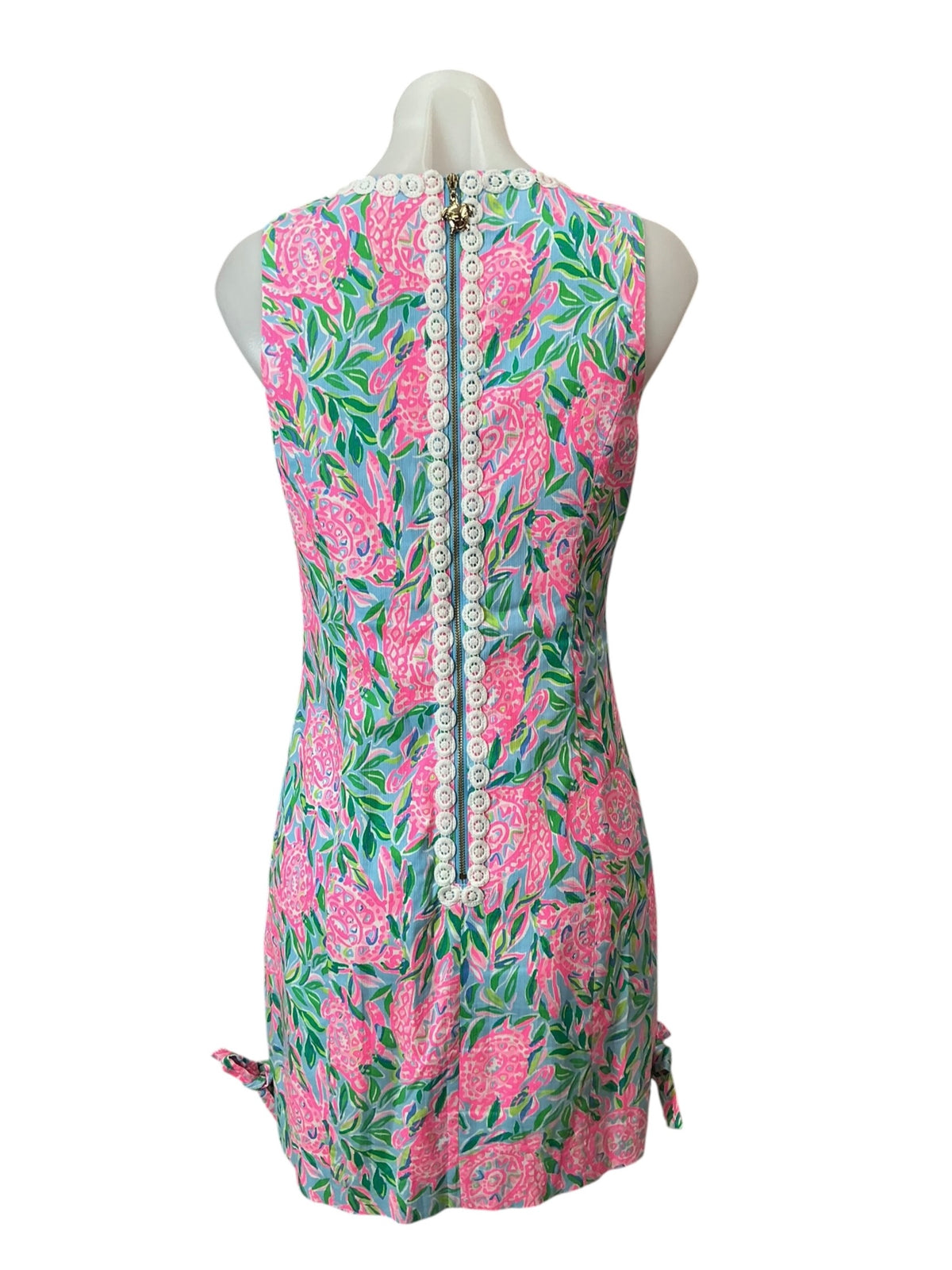 Lilly Pulitzer Mila Shift Dress Turtley In Love Frenchy Blue - Size 2