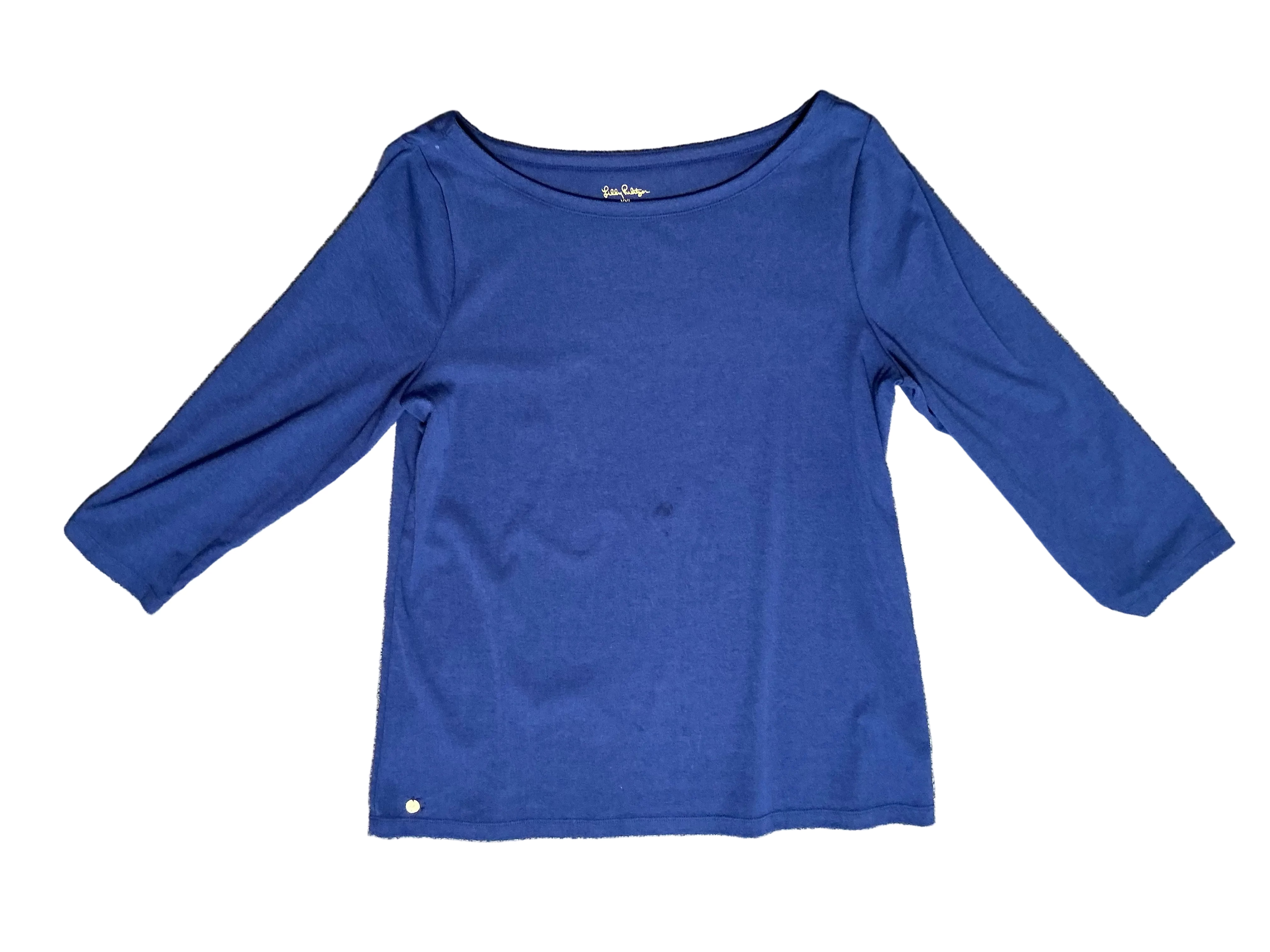 Lilly Pulitzer Halee Boat-Neck Top - Low Tide Navy -Size XXL