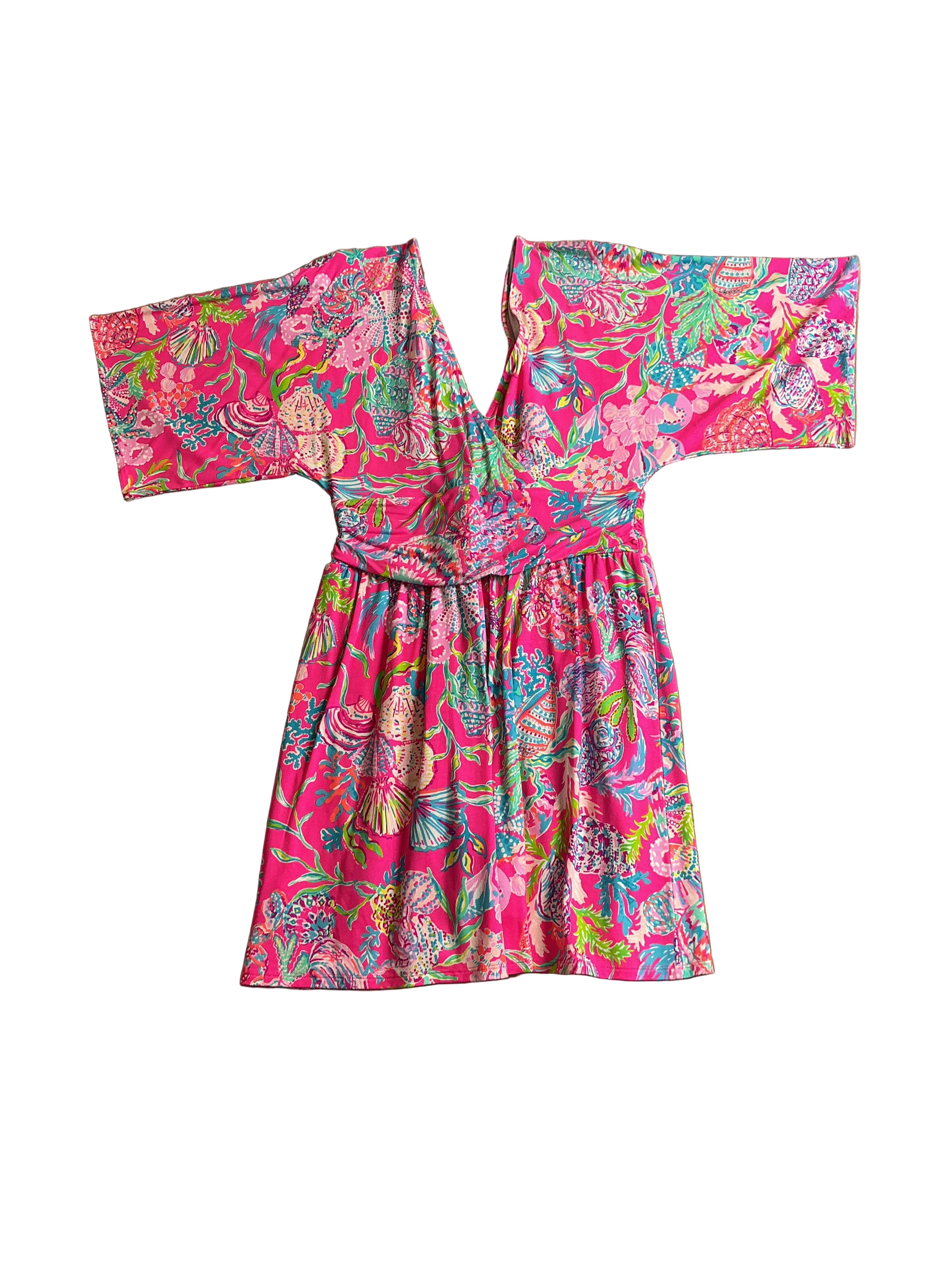 Lilly Pulitzer NWT Parigi Skort Romper Pink Isle Shell Me Into Something Good - Size M