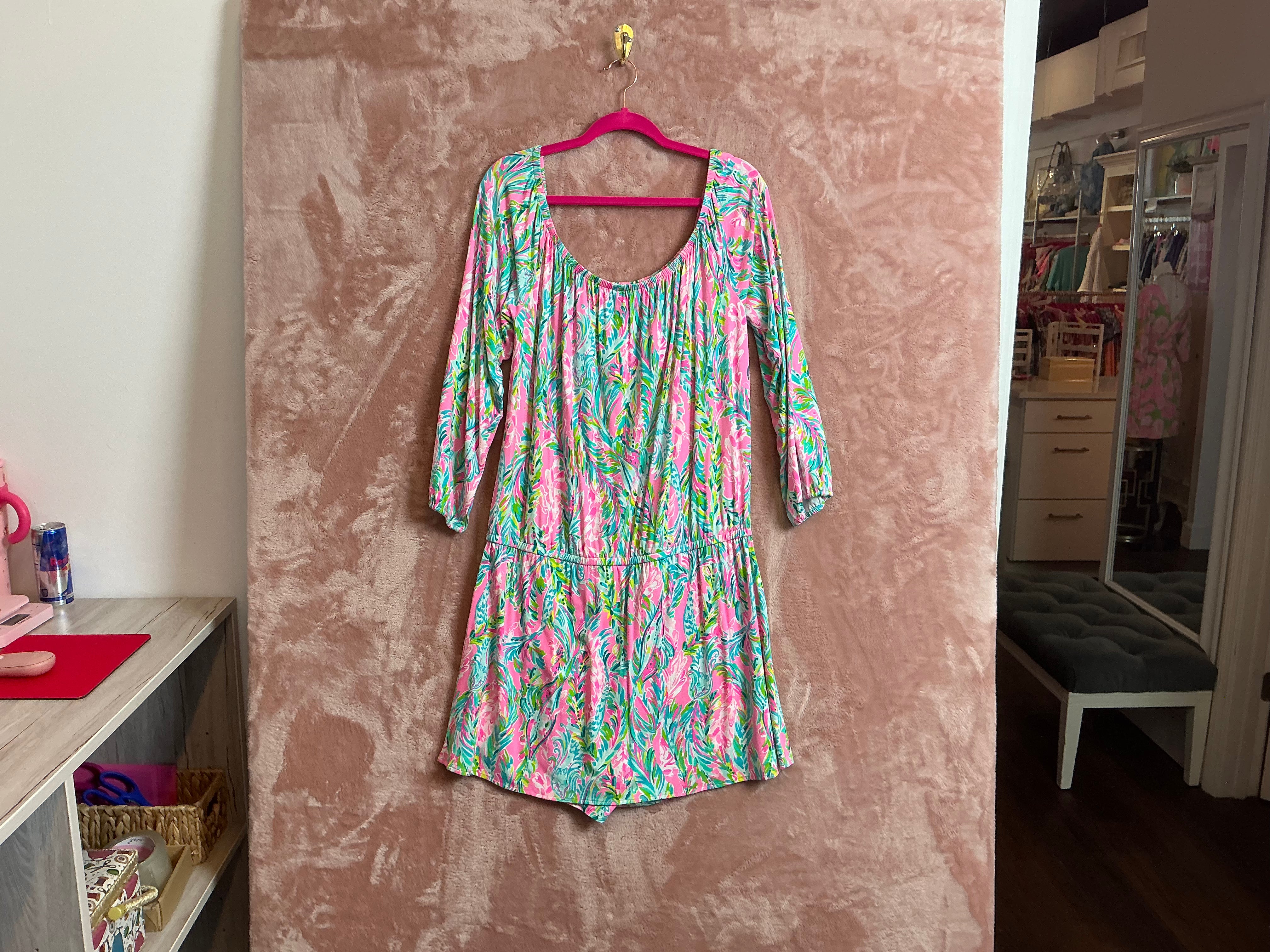 Lilly Pulitzer NWT Lana skort Romper Multi unicorn of the sea - Size XL