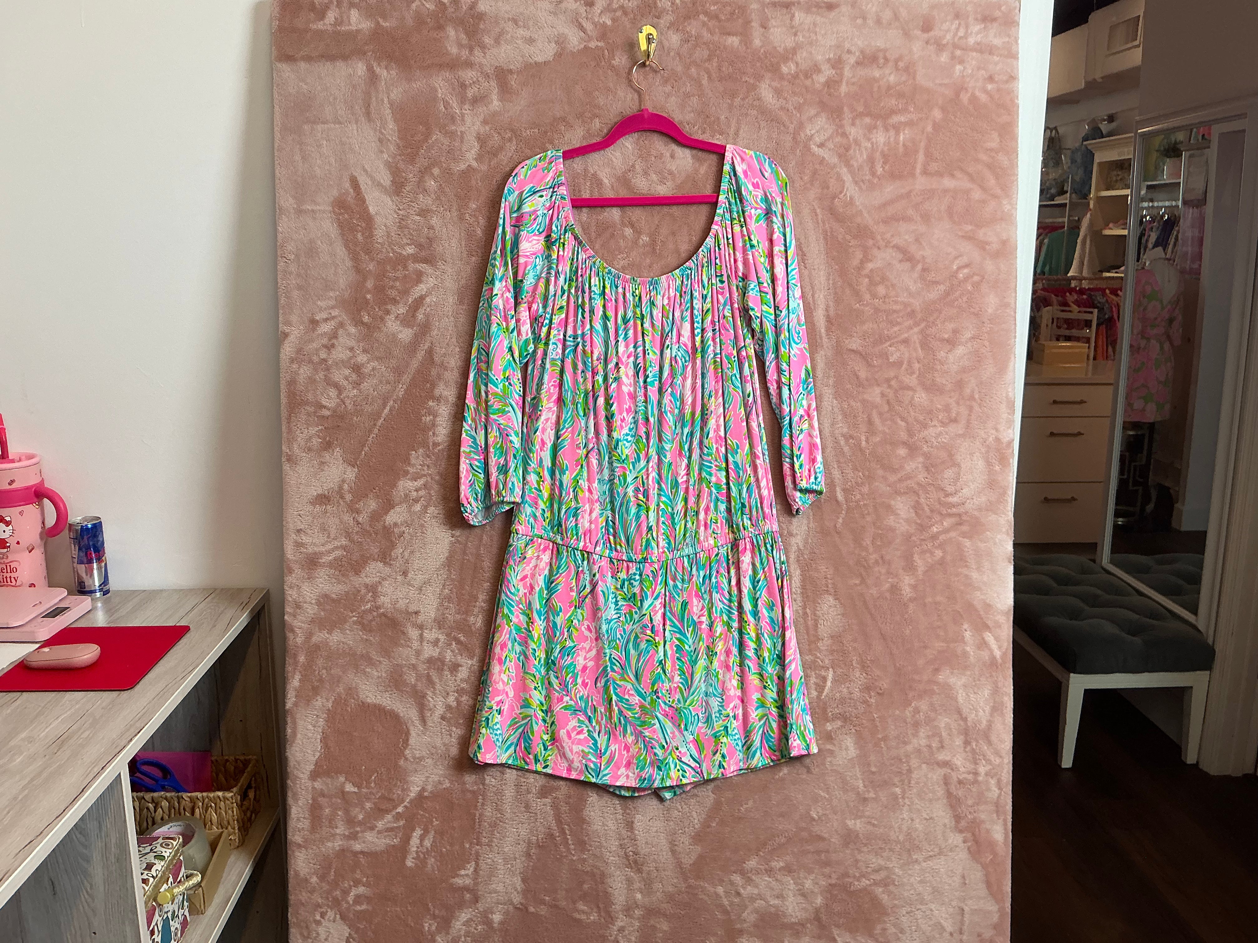 Lilly Pulitzer NWT Lana skort Romper Multi unicorn of the sea - Size XL