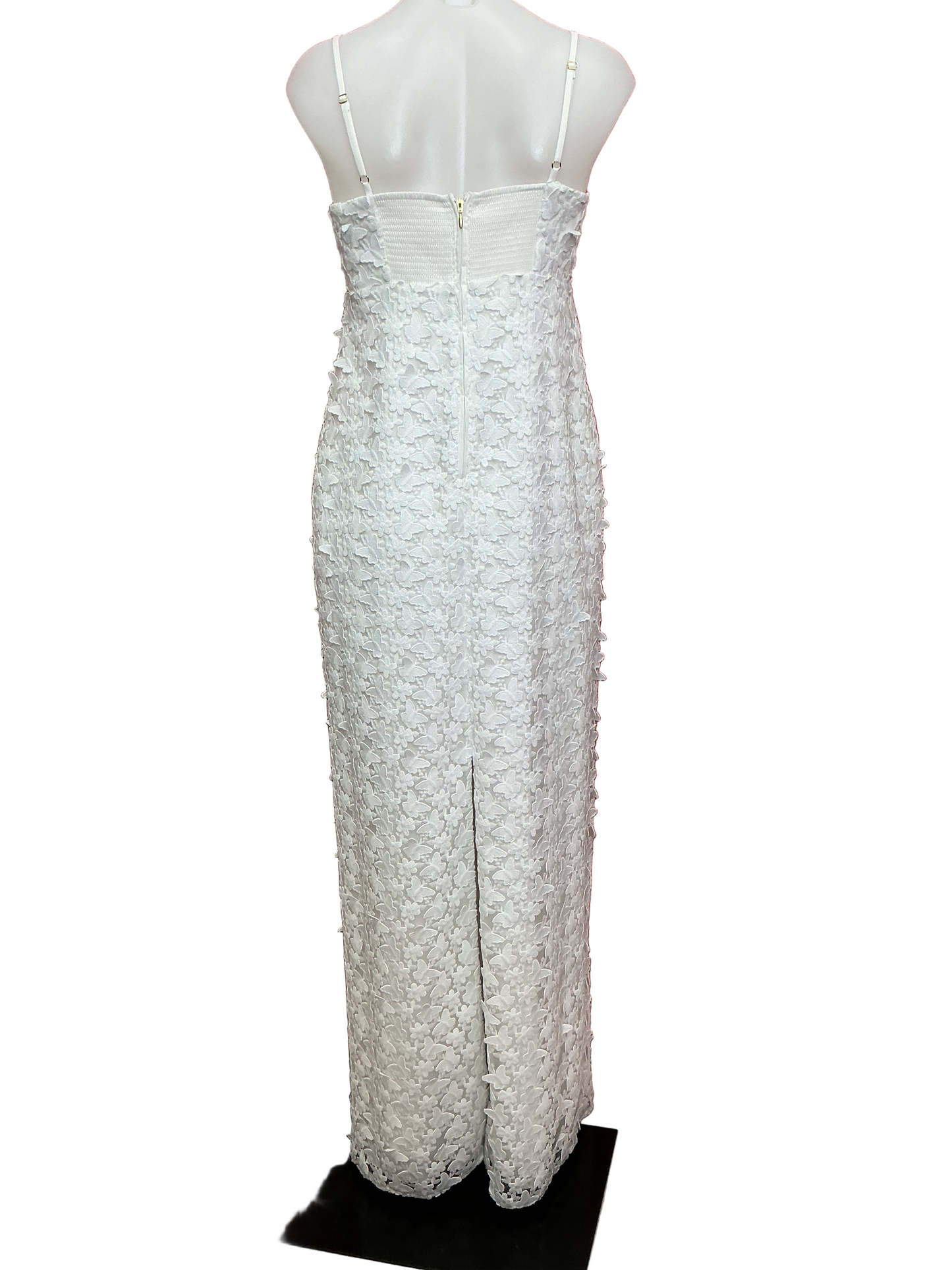 Lilly Pulitzer NWT Gillian Lace Maxi Slip Dress Resort White Butterfly Garden 3D La - Size 0