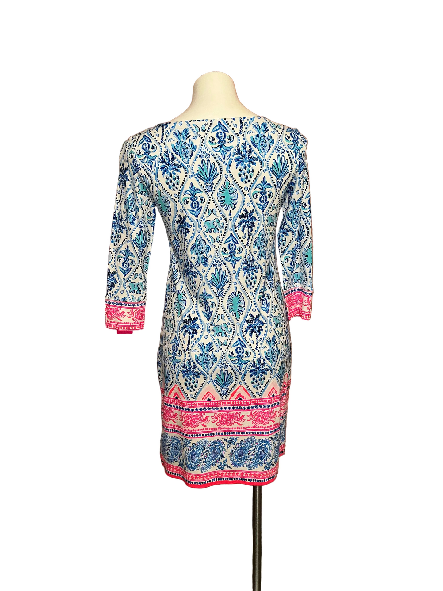 Lilly Pulitzer UPF 50+ - Resort White Isle Of The Tile Engineered Knit Dress - Size S
