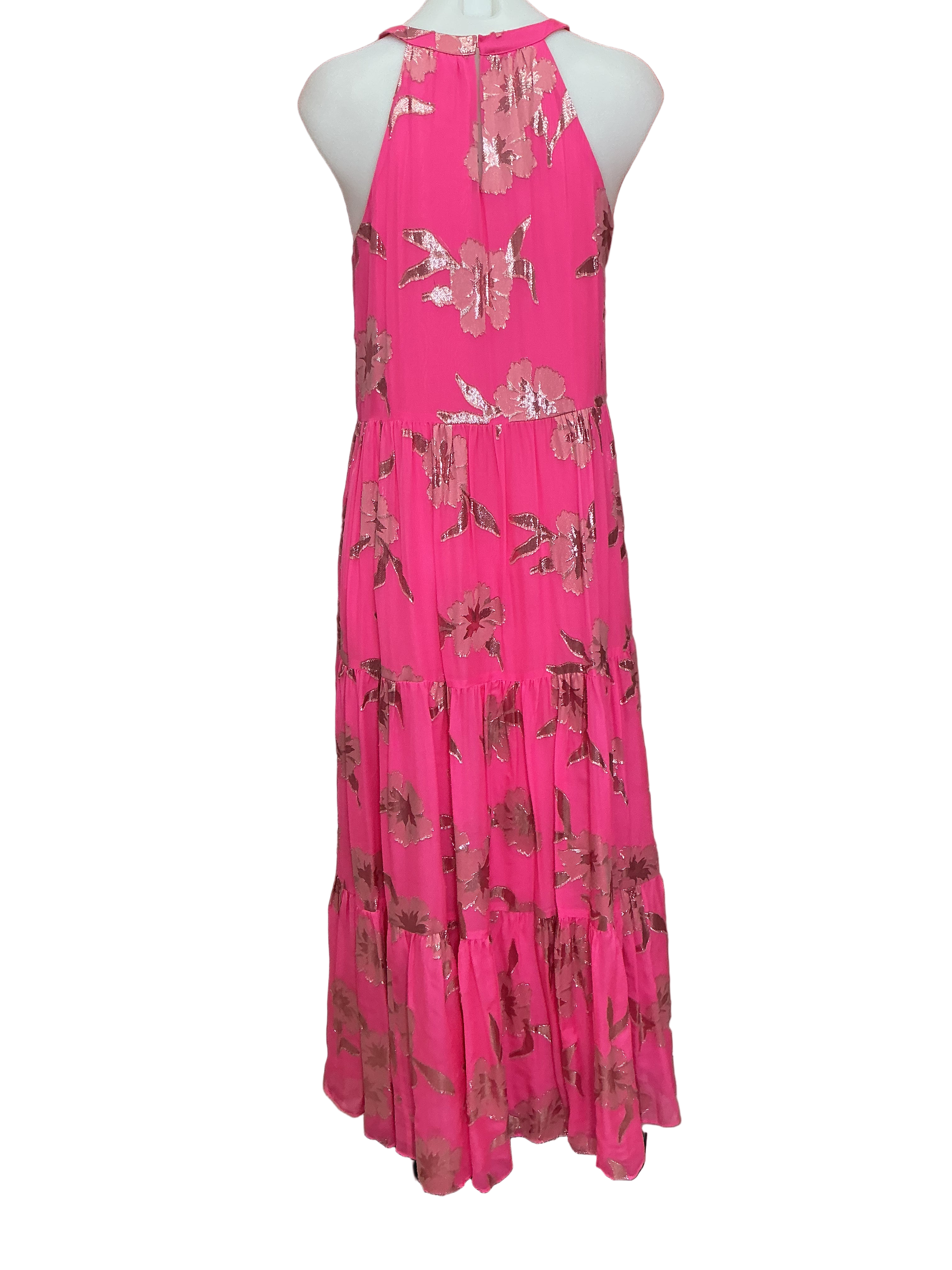 Lilly Pulitzer NWT Beccalyn Silk Blend Ha Roxie Pink Anniversary Slik Clip - Size XS