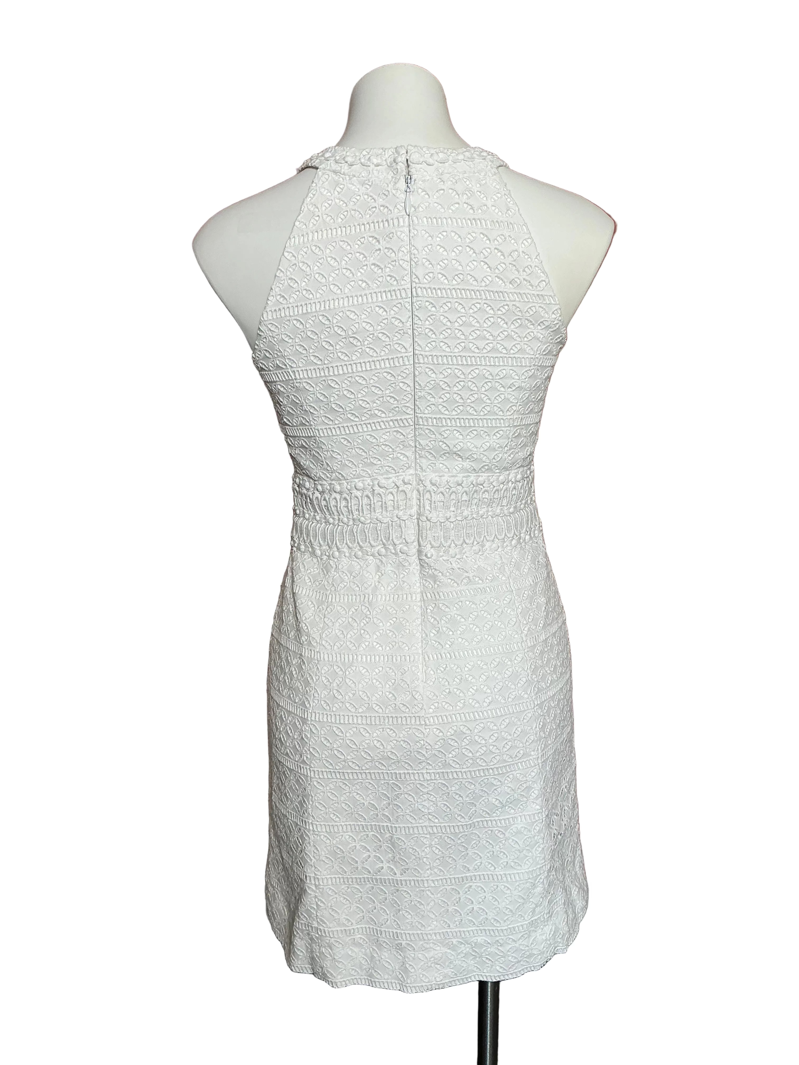 Lilly Pulitzer Ashlyn Shift Dress - Resort White Striped Eyelet - Size 2