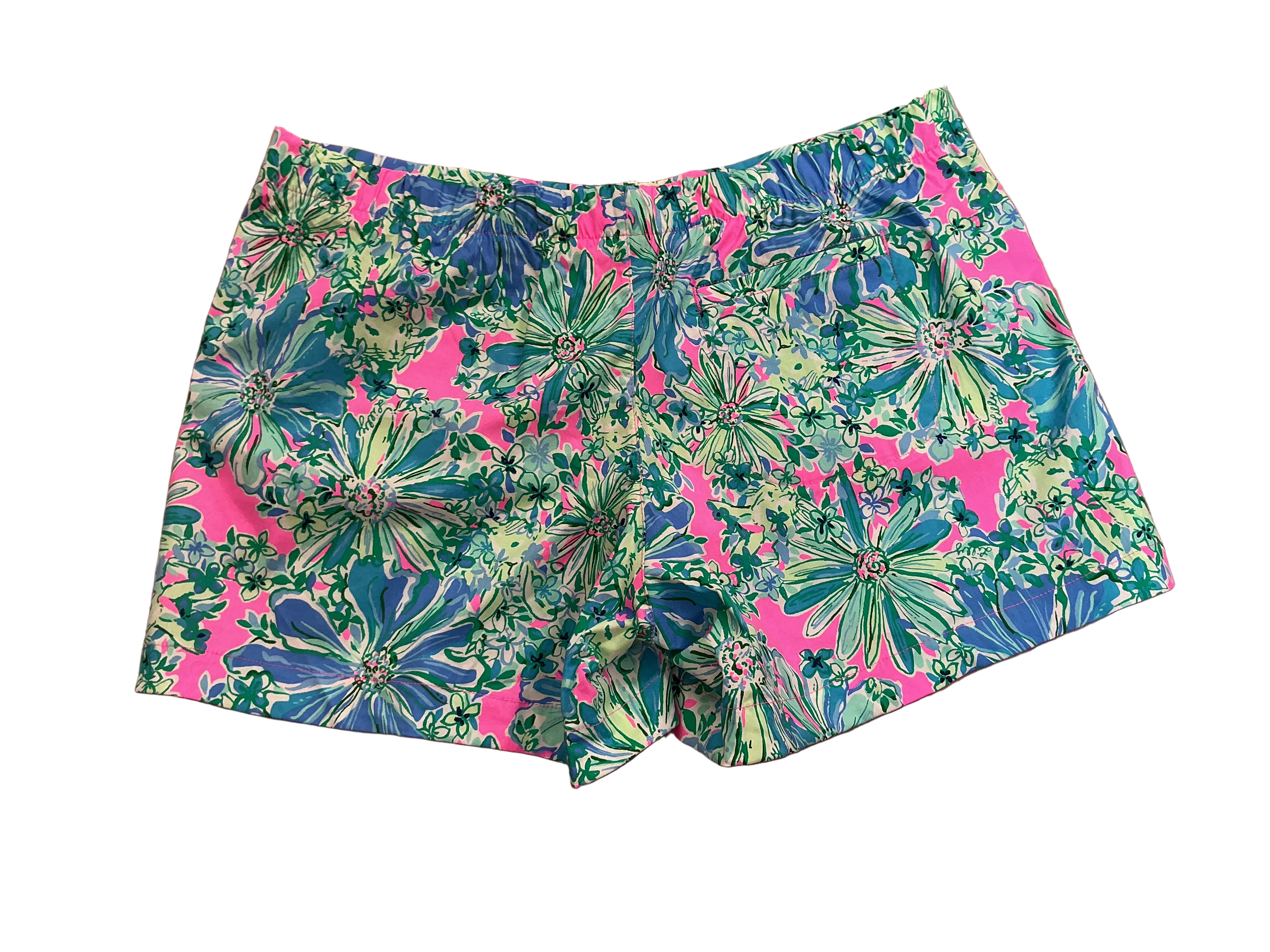 Lilly Pulitzer NWT Ocean View Short Soleil Pink Good Hare Day - Size L