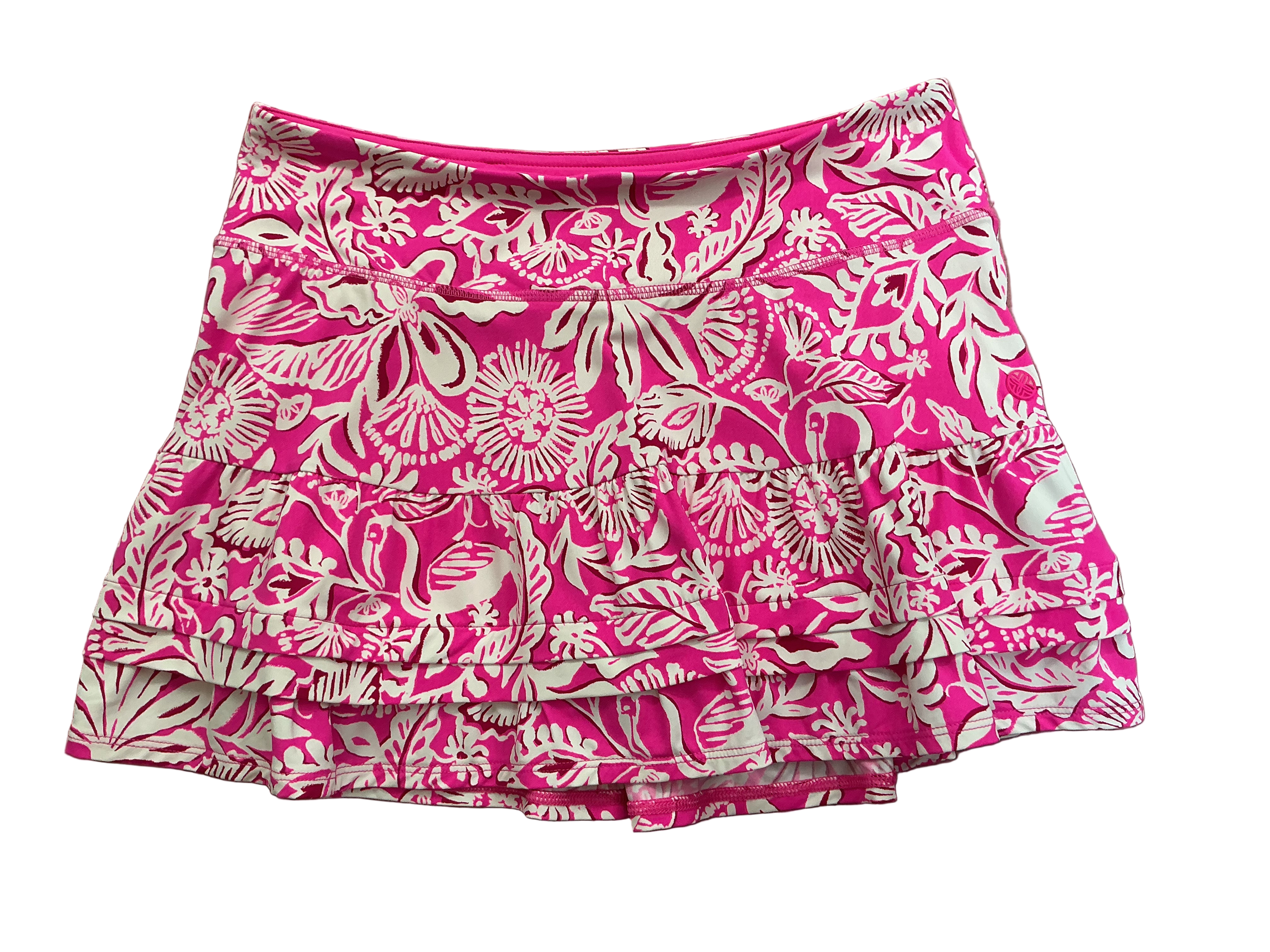 Lilly Pulitzer NWT Aqualina Skort UPF 50+ Passion Fruit Pink Absolutely Flamazing - Size S