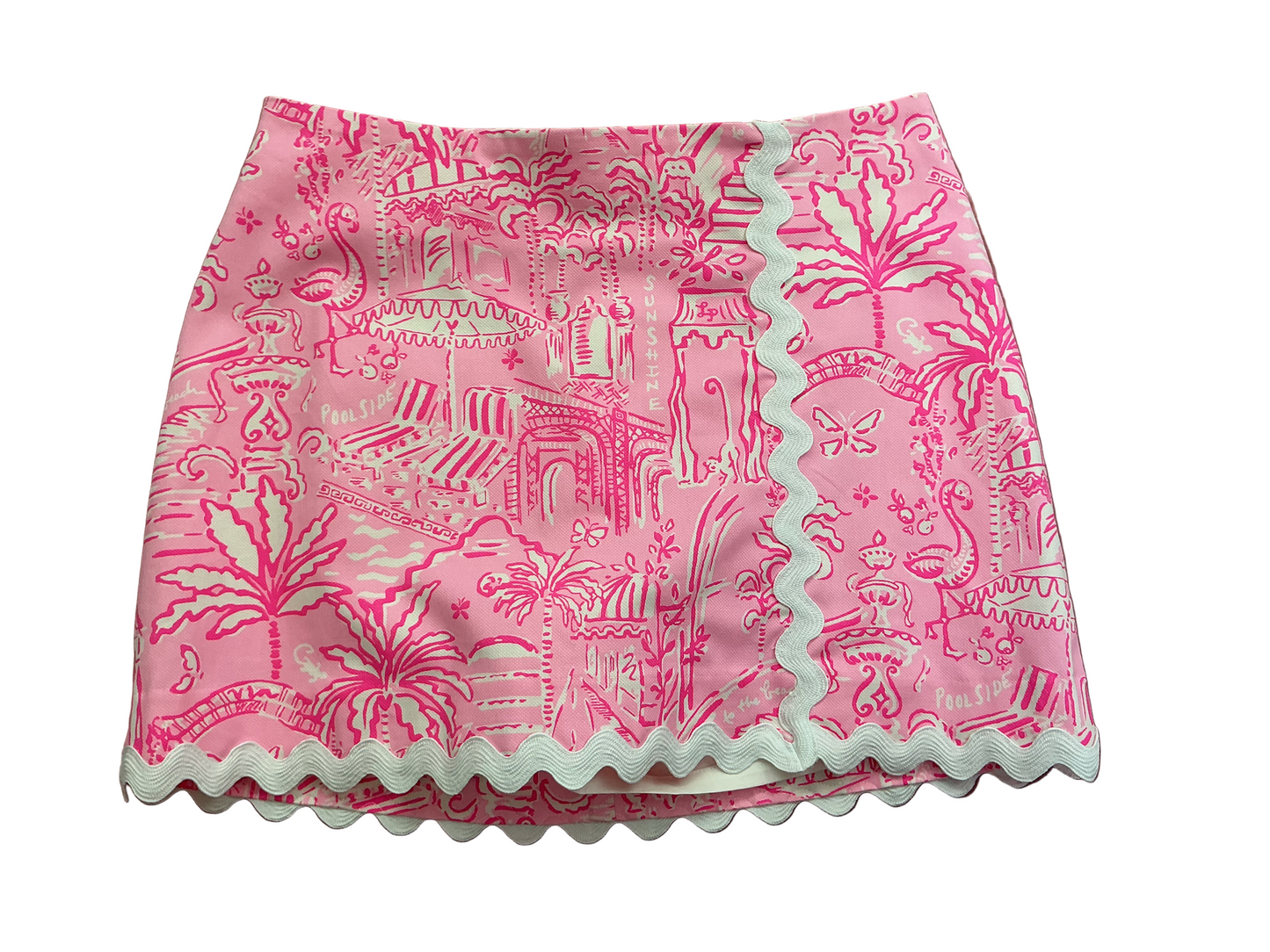 Lilly Pulitzer NWT Michelina Mini Skort Conch Shell Pink Pennys Playground - Size 0