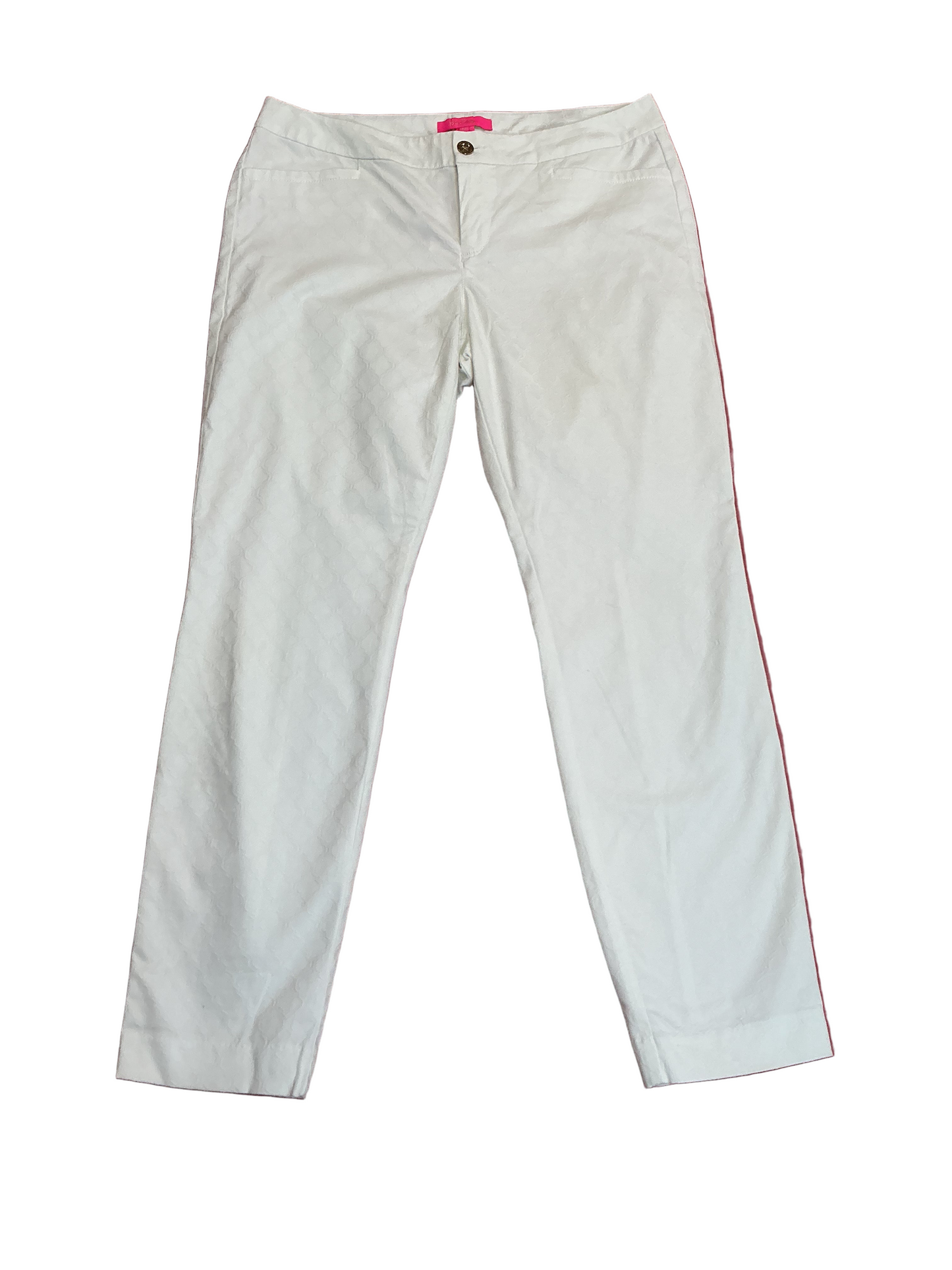 Lilly Pulitzer Kelly Stretch Pants Resort White - Size 12
