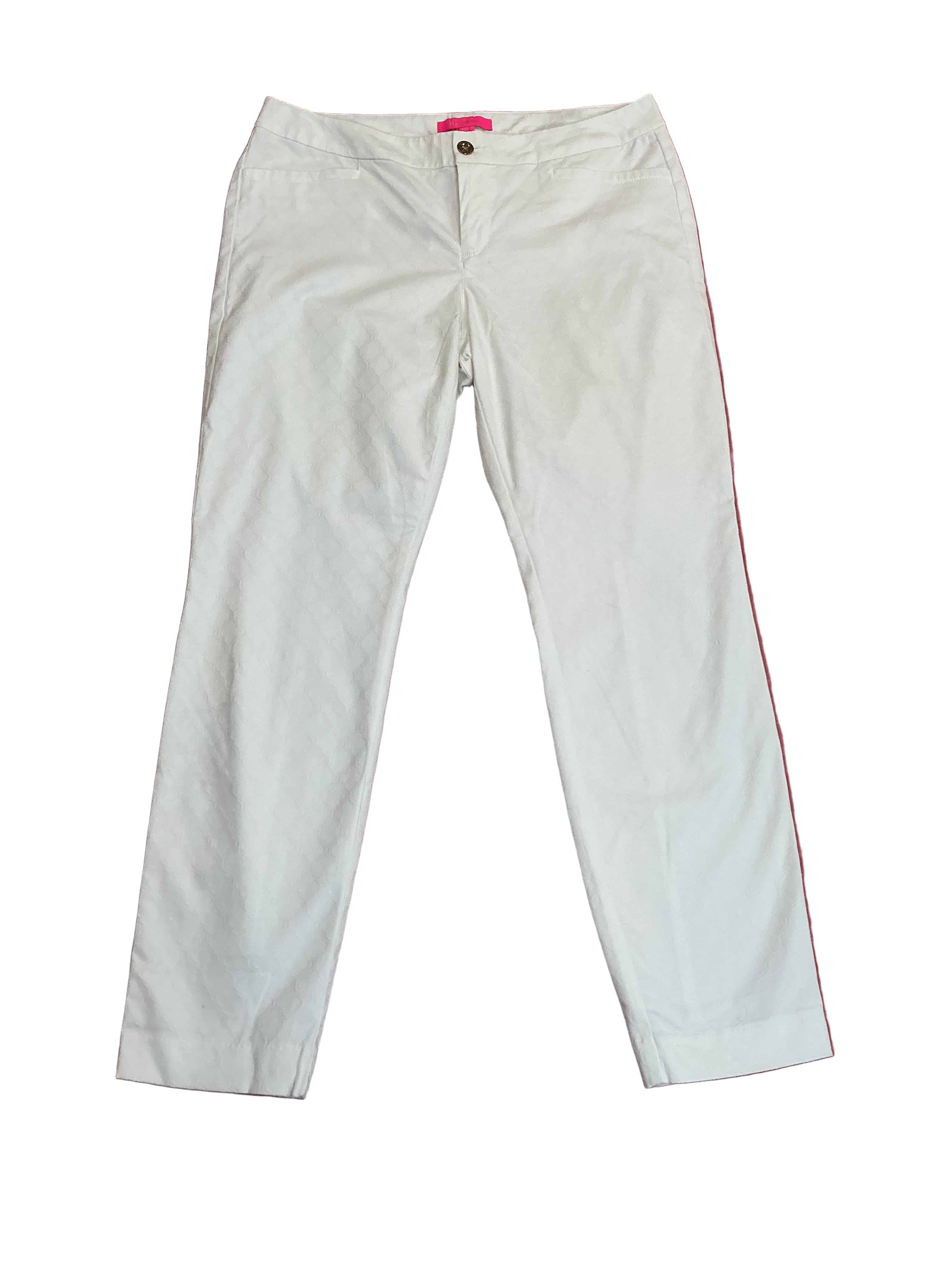 Lilly Pulitzer Kelly Stretch Pants Resort White - Size 12