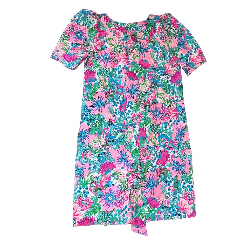 Lilly Pulitzer NWT - Harriet Elbow Sleeve Dress - Mandevilla Baby Paradise Petals - Size Lilly Pulitzer