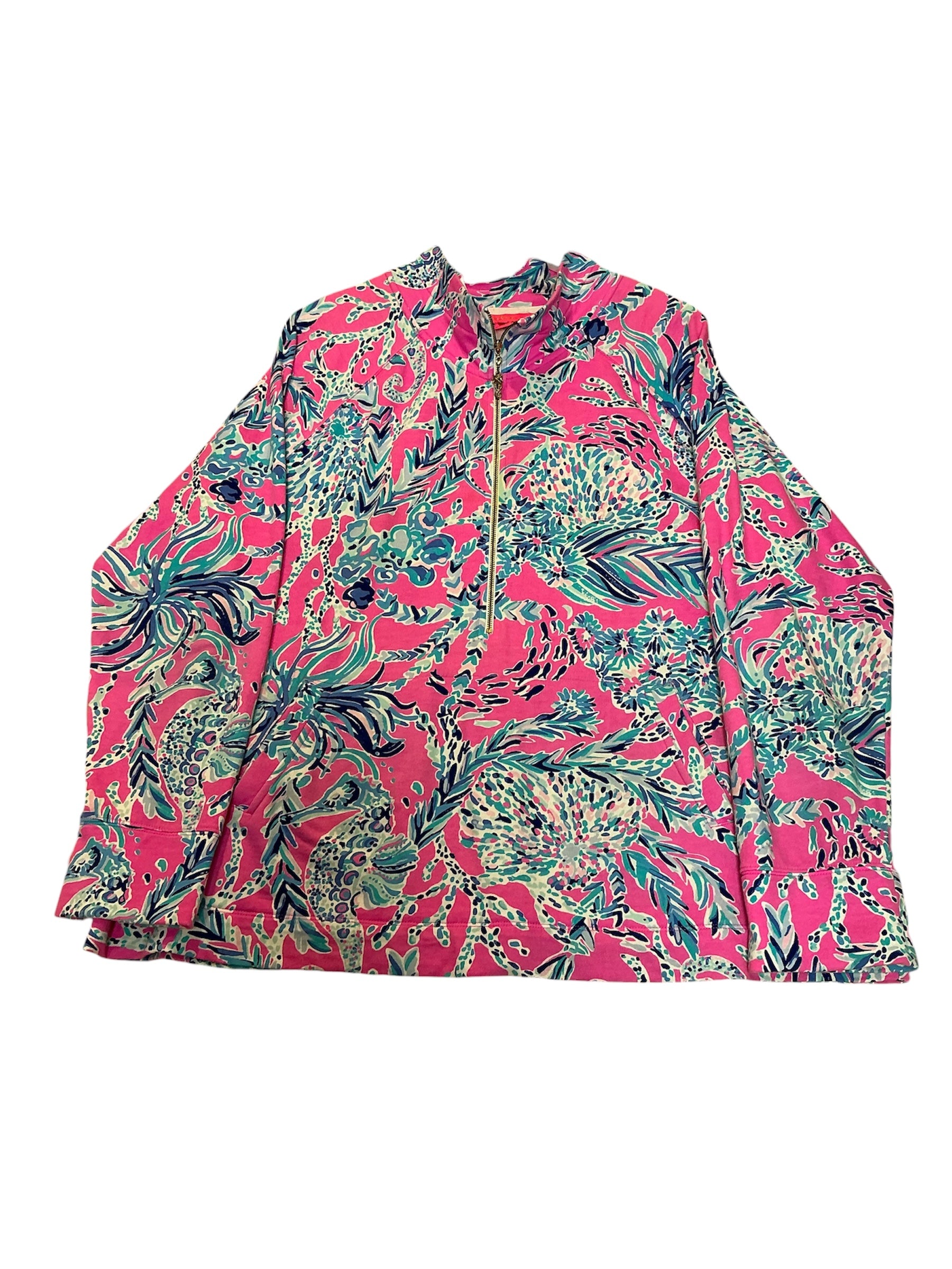 LIlly Pulitzer UPF 50 Skipper Popover New Kids On The Dock Size XXL