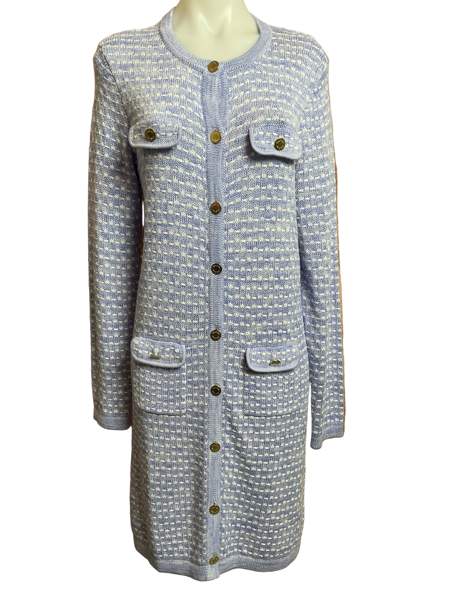 Lilly Pulitzer NWT Baneberry Cardigan Lark Lilac Metallic Marl - Size M