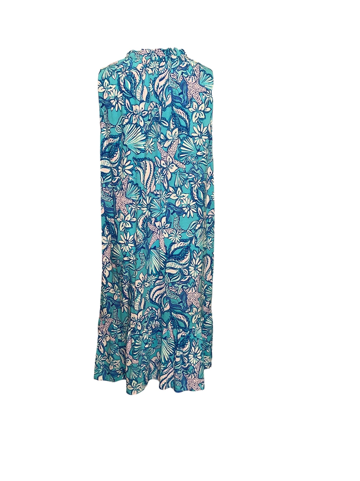 LIlly Pulitzer Malone Dress Amalfi Blue Sound The Sirens XXL