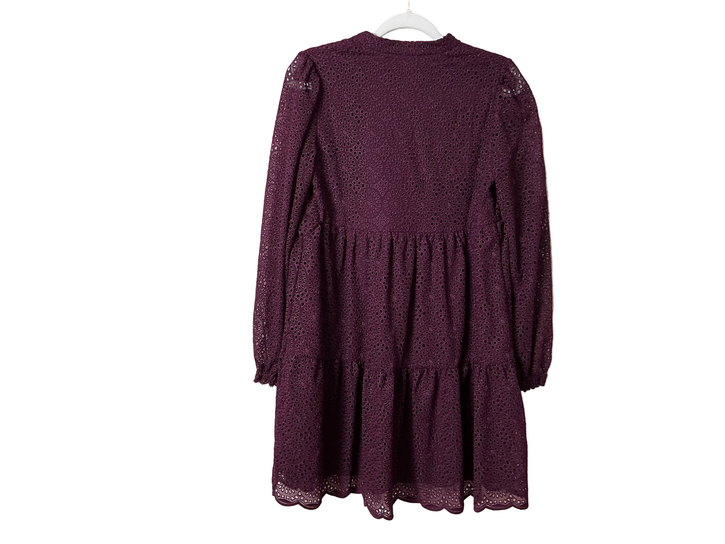 Lilly Pulitzer NWT - Winona Long Sleeve Eyelet - Cherry Ganache Kaleidoscope Chiffon Eyelet - Size XS