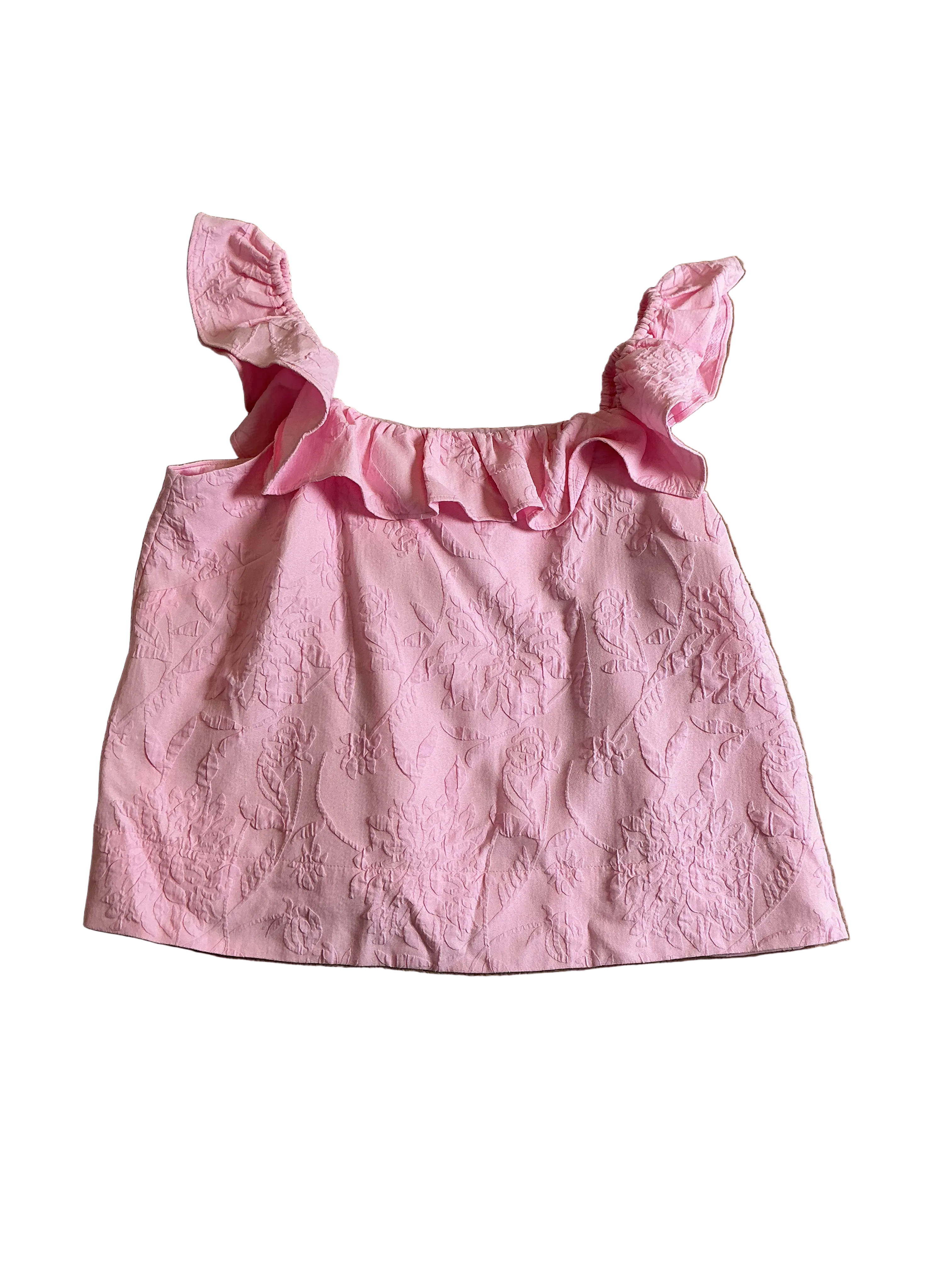 Lilly Pulitzer NWT Zoya Ruffle Top Conch Shell Pink Caliente Pucker Jacqua - Size 16