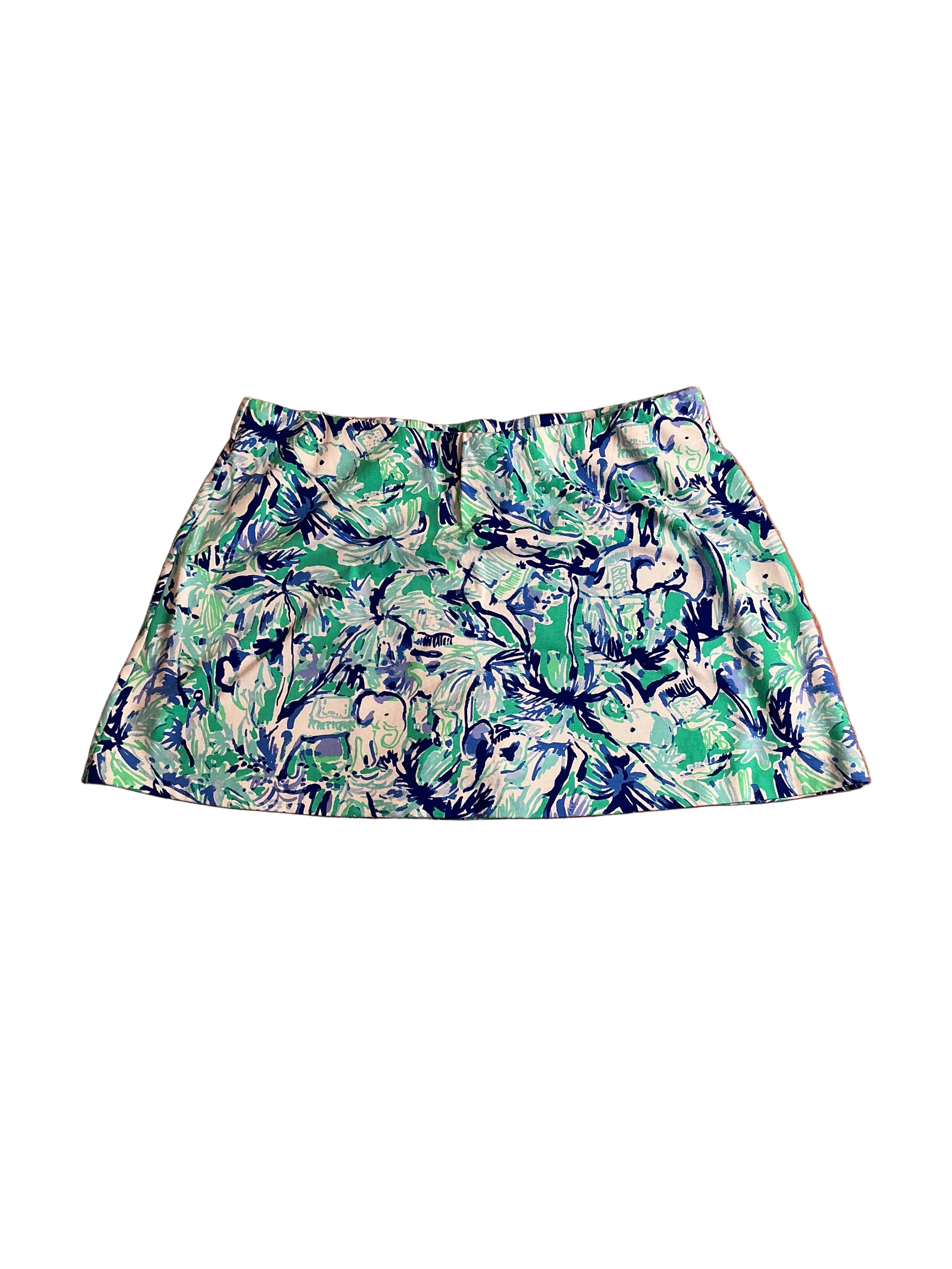 Lilly Pulitzer NWT Madison Skort Tropical Tur Elephant Appeal - Size XL