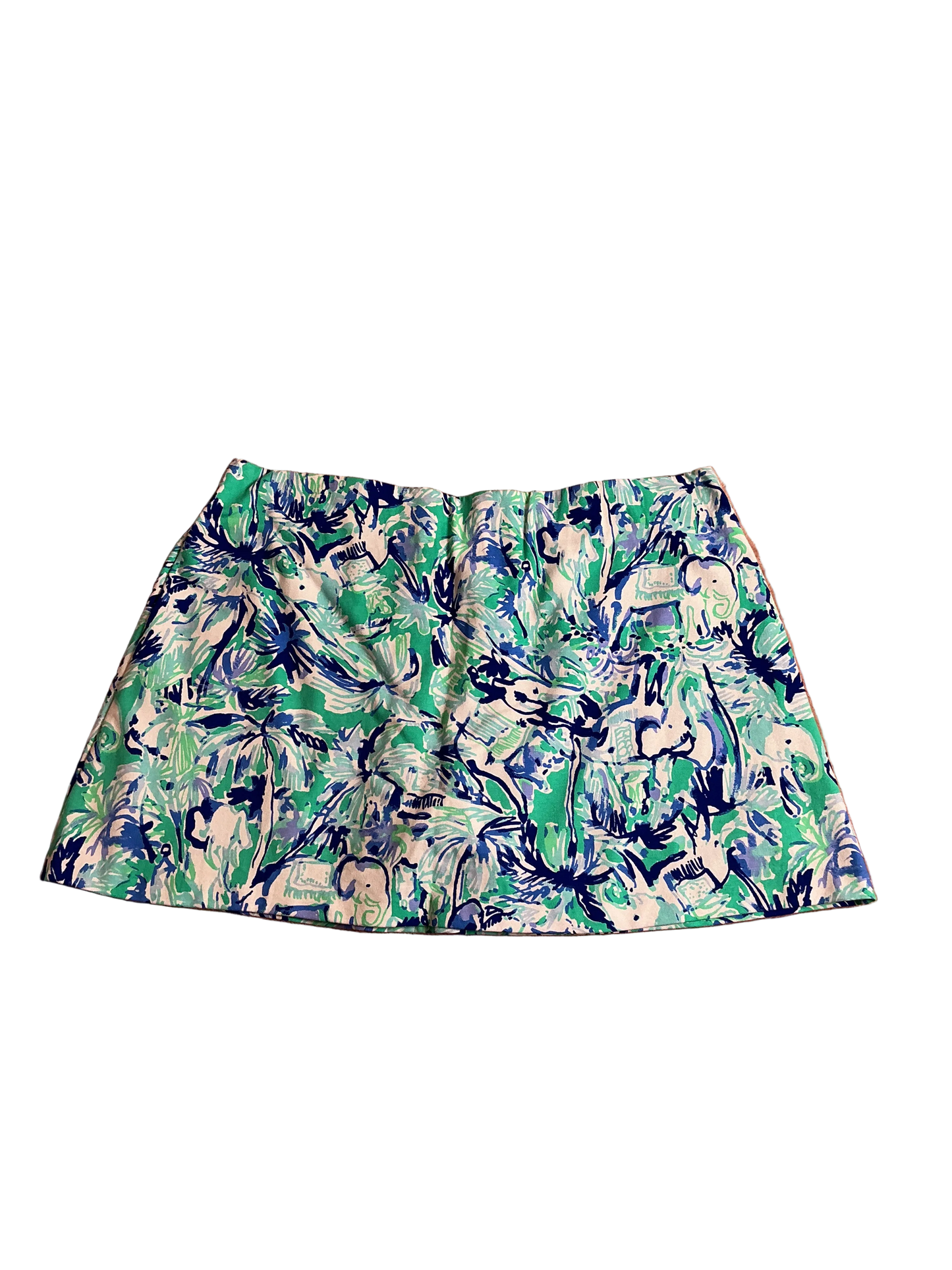 Lilly Pulitzer NWT Madison Skort Tropical Tur Elephant Appeal - Size XL