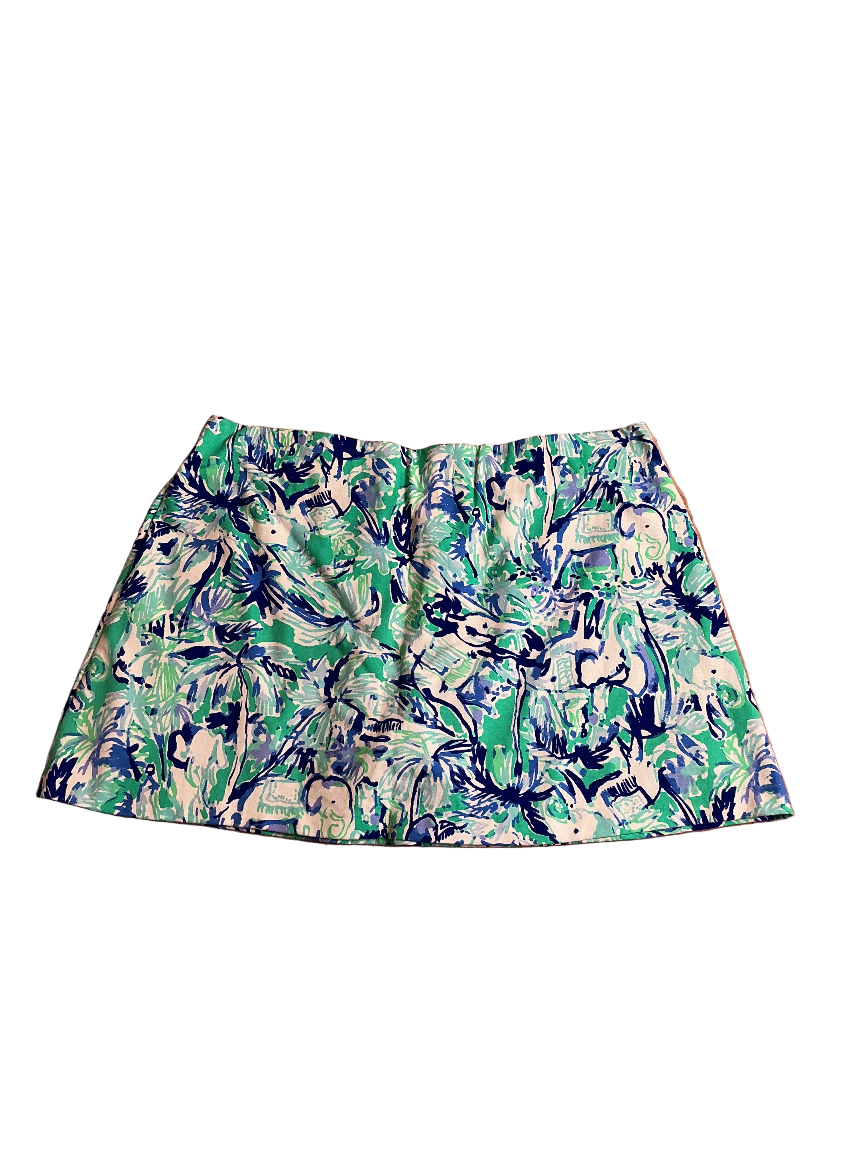 Lilly Pulitzer NWT Madison Skort Tropical Tur Elephant Appeal - Size XL
