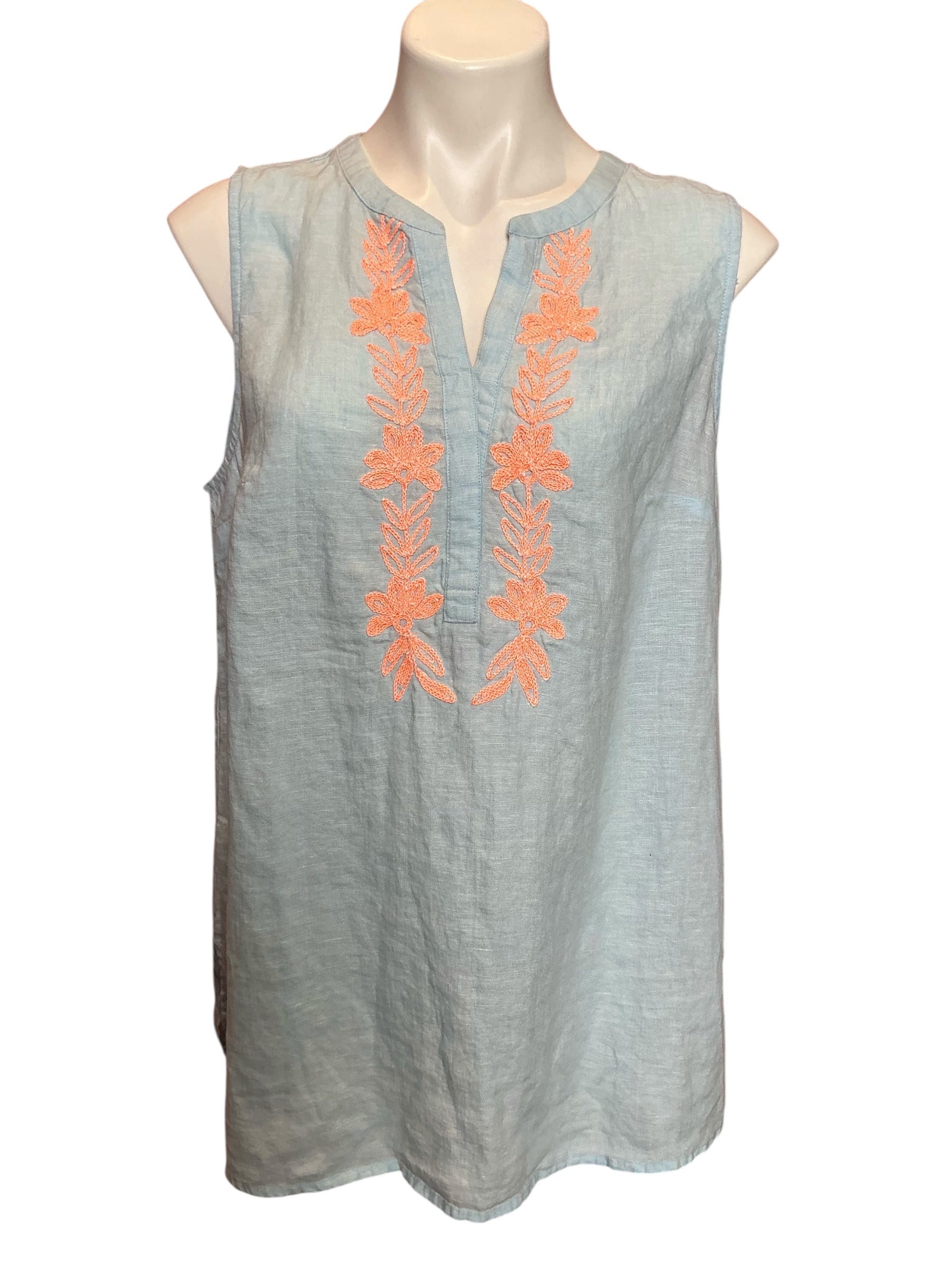 Lilly Pulitzer NWT Celeste Tunic Hydra Blue X Resort White Size L
