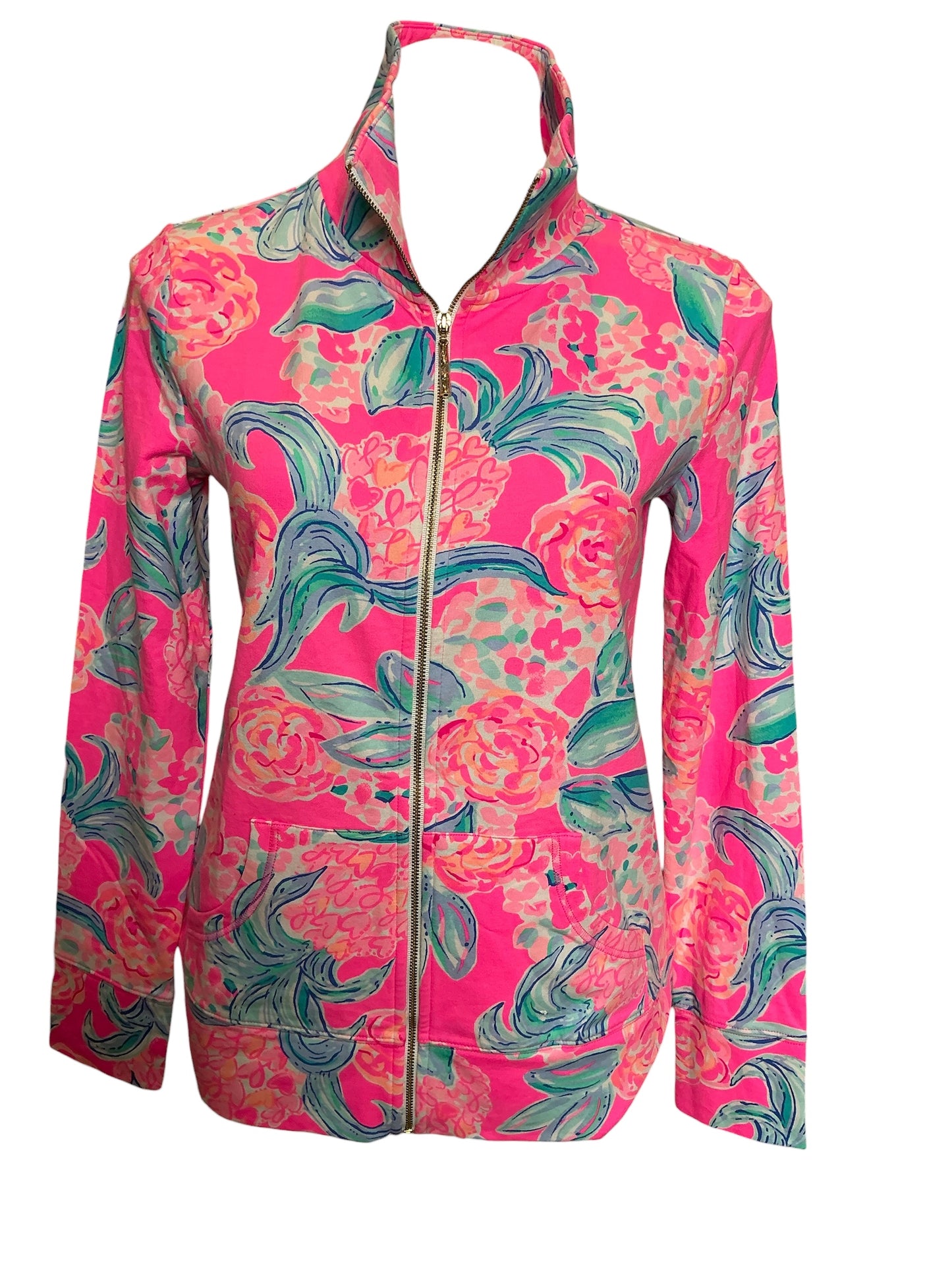 Lilly Pulitzer NWT Leona UPF50 Zip Up Size Small
