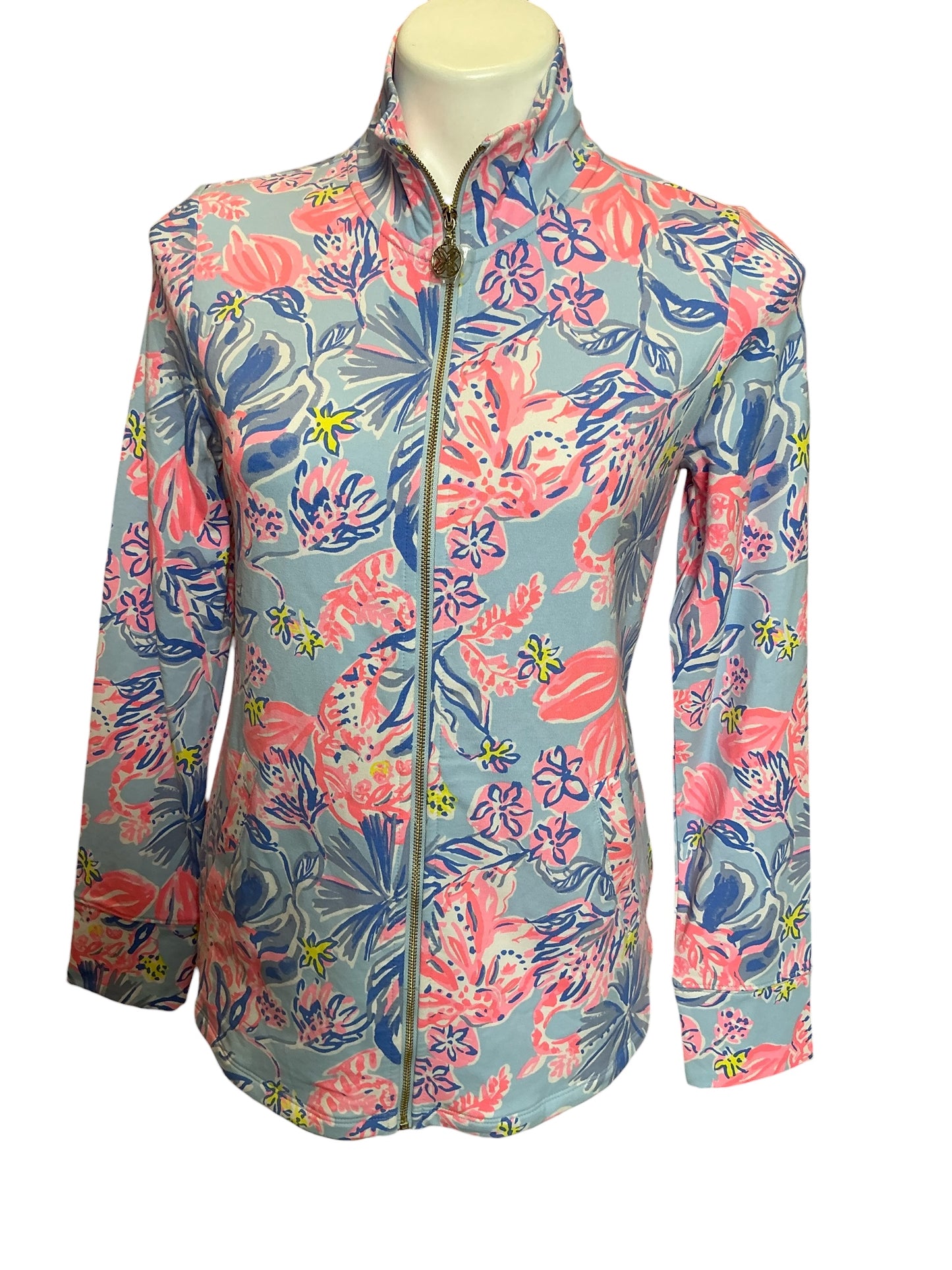 Lilly Pulitzer Leona UPF 50 Zip Up Size XS