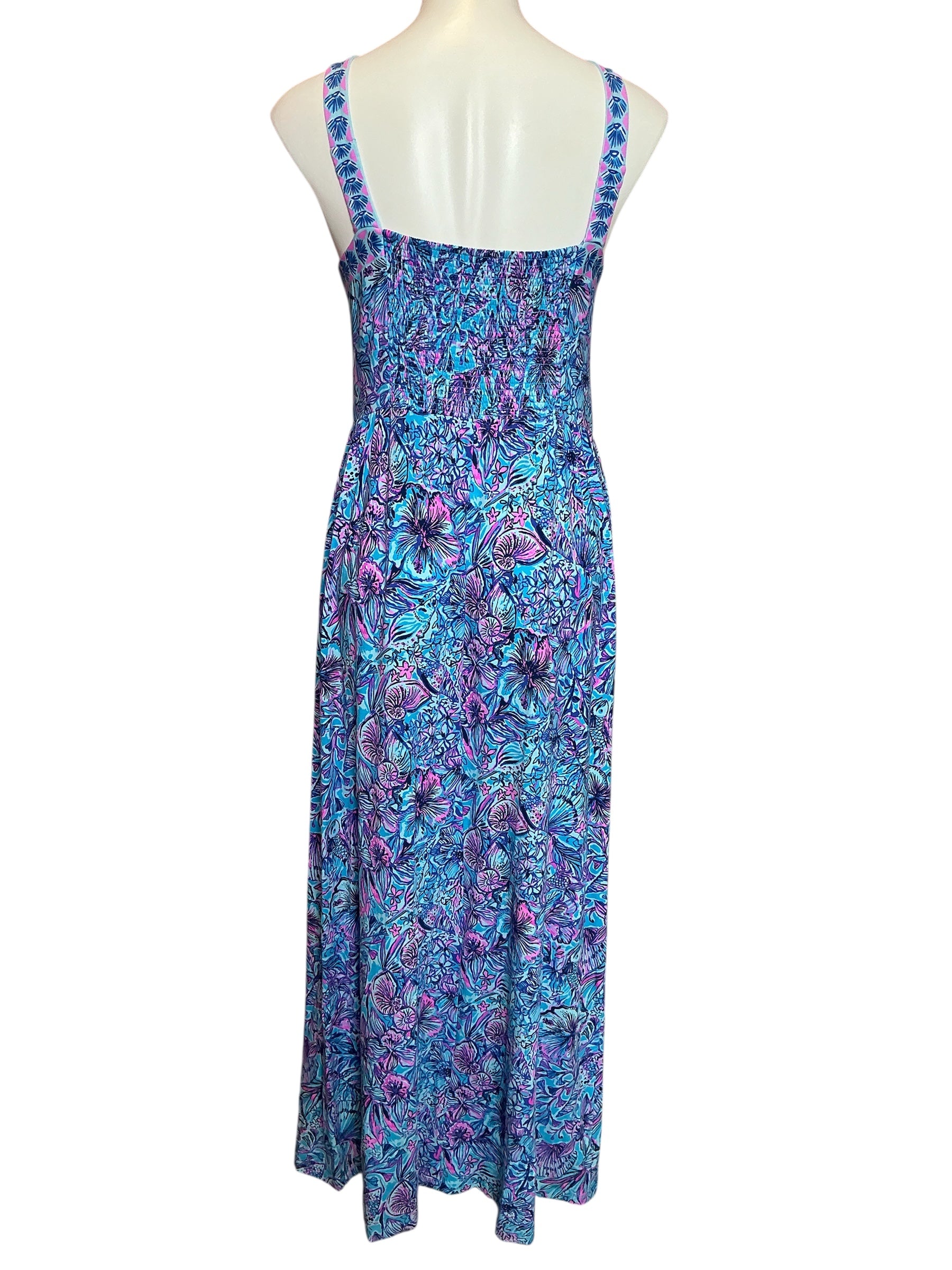 Lilly Pulitzer NWT Mirasol Maxi Dress Breakaway Blue Shells N Bells Size 10