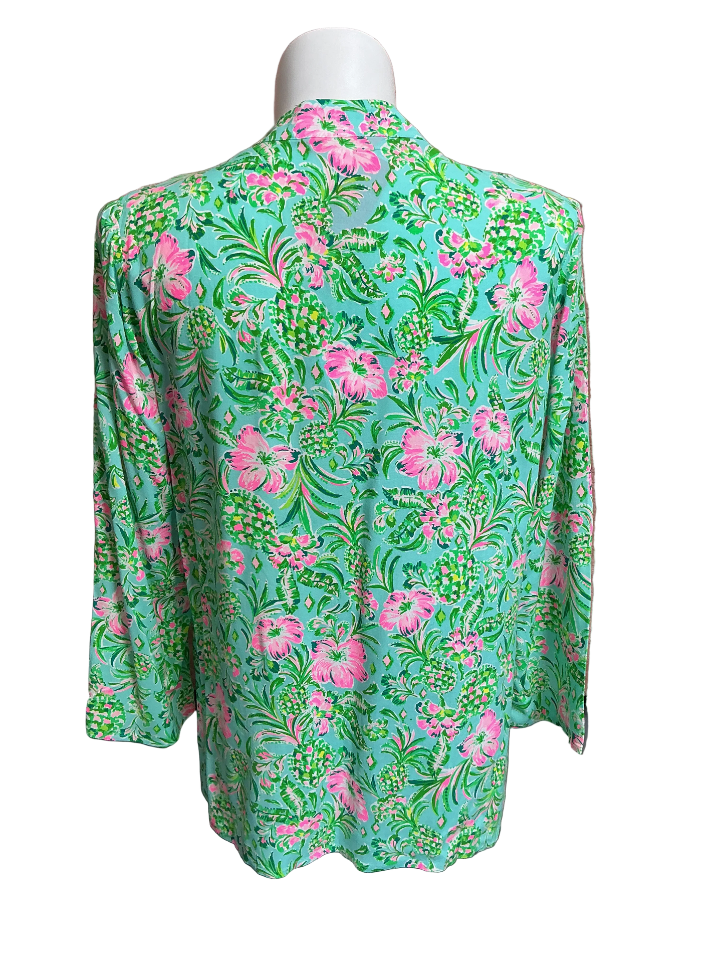 Lilly Pulitzer NWT Luna Bay Tunic Surf Blue Oh Diamond Girl Engine - Size XL