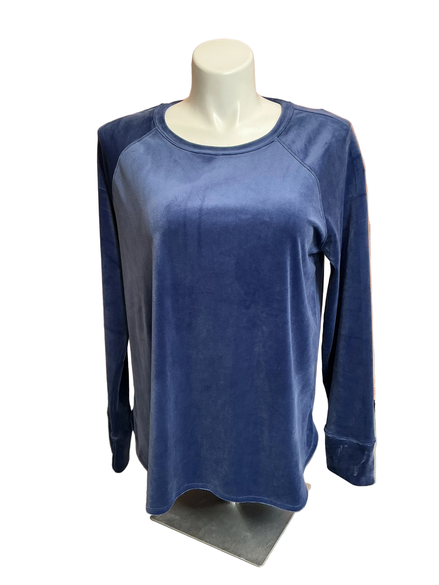 Lilly Pulitzer NWT Blythe Velour Pullover Low Tide Navy - Size XXL
