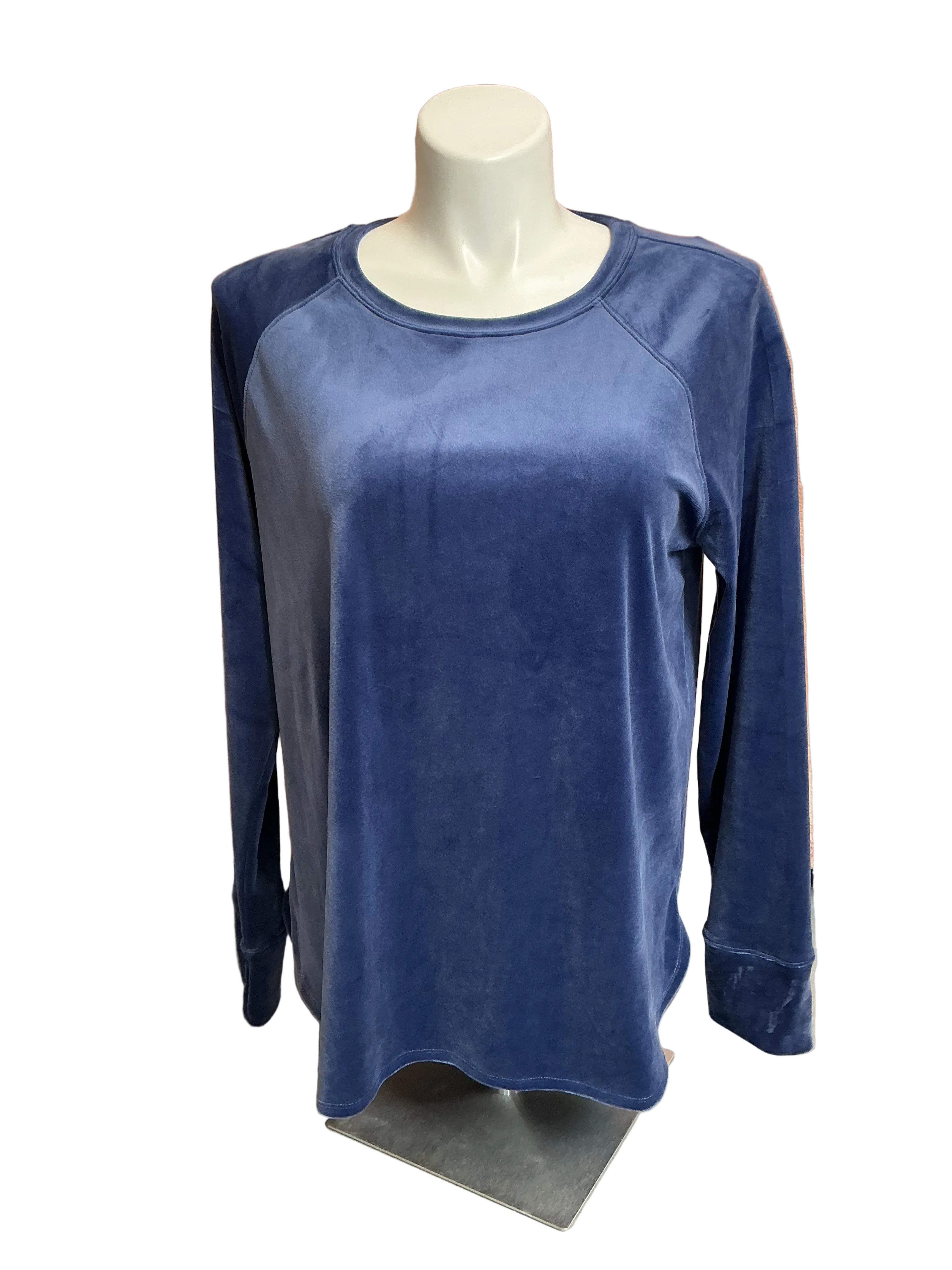 Lilly Pulitzer NWT Blythe Velour Pullover Low Tide Navy - Size XXL