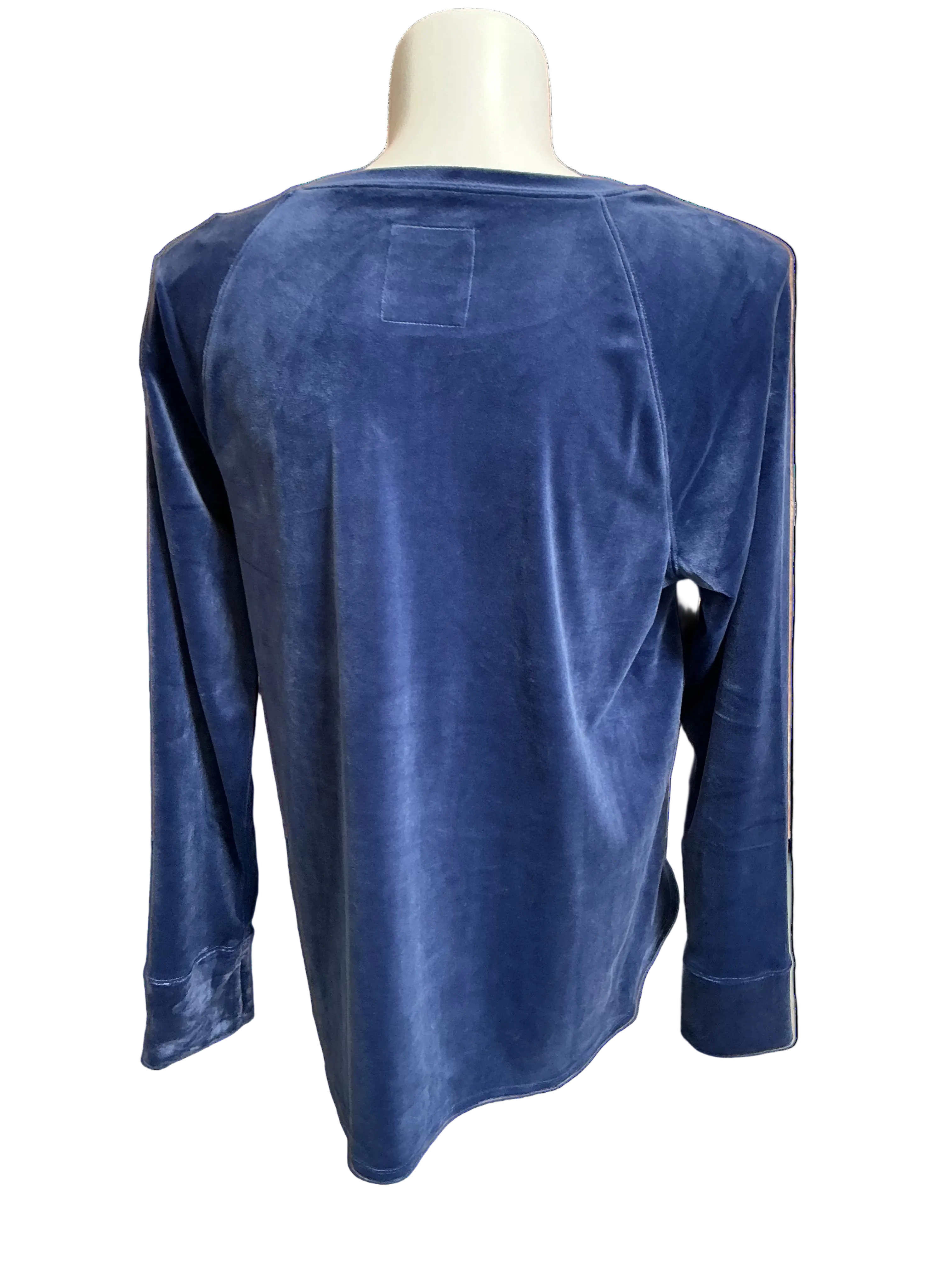 Lilly Pulitzer NWT Blythe Velour Pullover Low Tide Navy - Size XXL