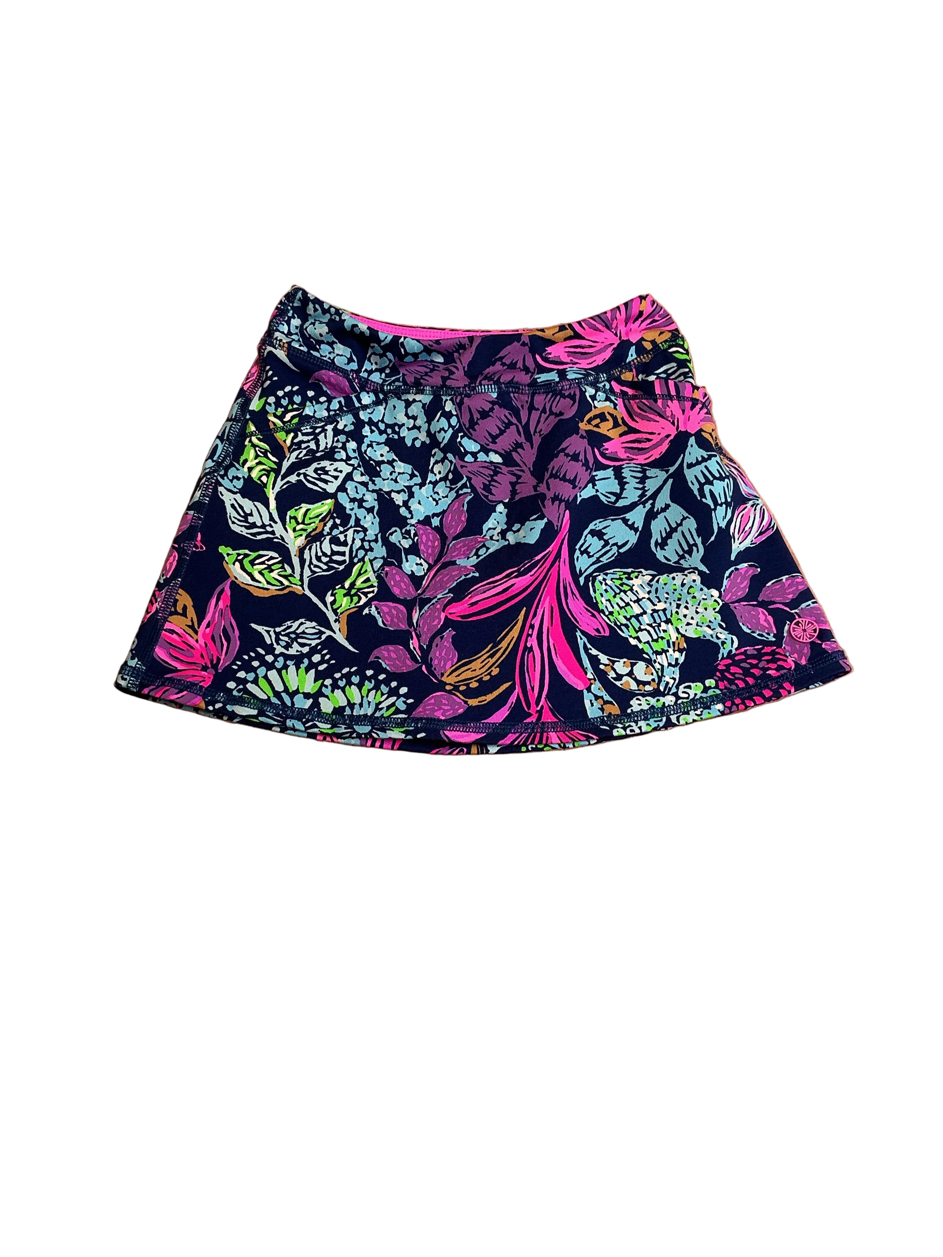 Lilly Pulitzer Mini Maryana Skort Aegean Navy Calypso Coast - Size S (4-5)
