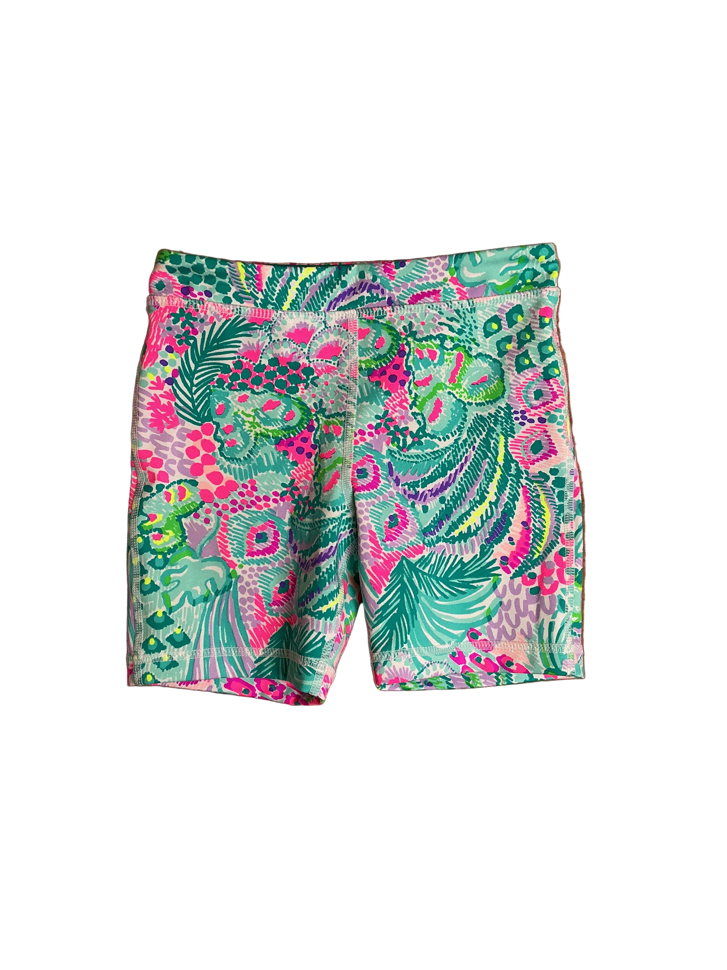 Lilly Pulitzer Girls Mini Weekender Bike Shorts Multi Banana Split - Size M (6-7)