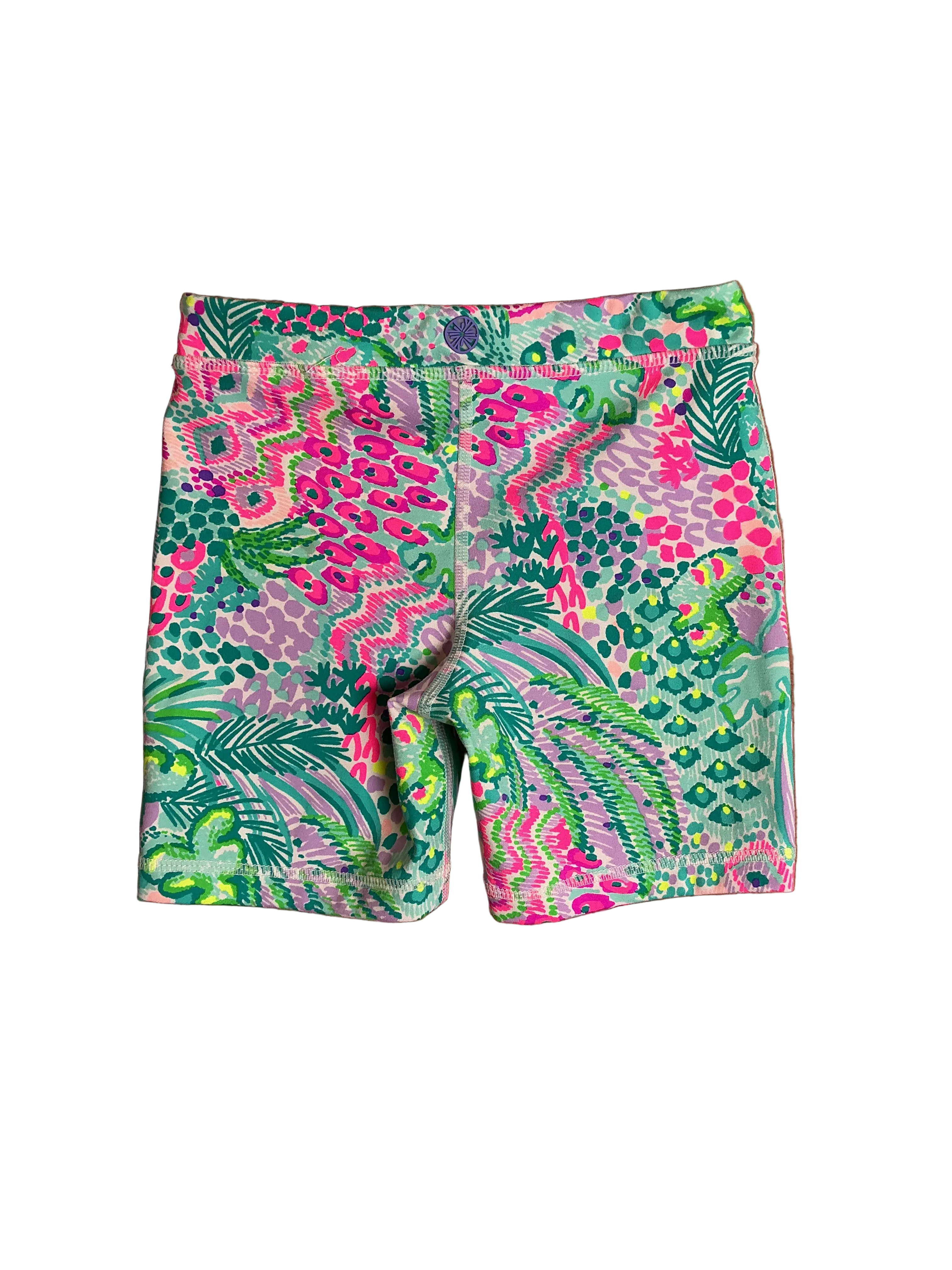 Lilly Pulitzer Girls Mini Weekender Bike Shorts Multi Banana Split - Size M (6-7)