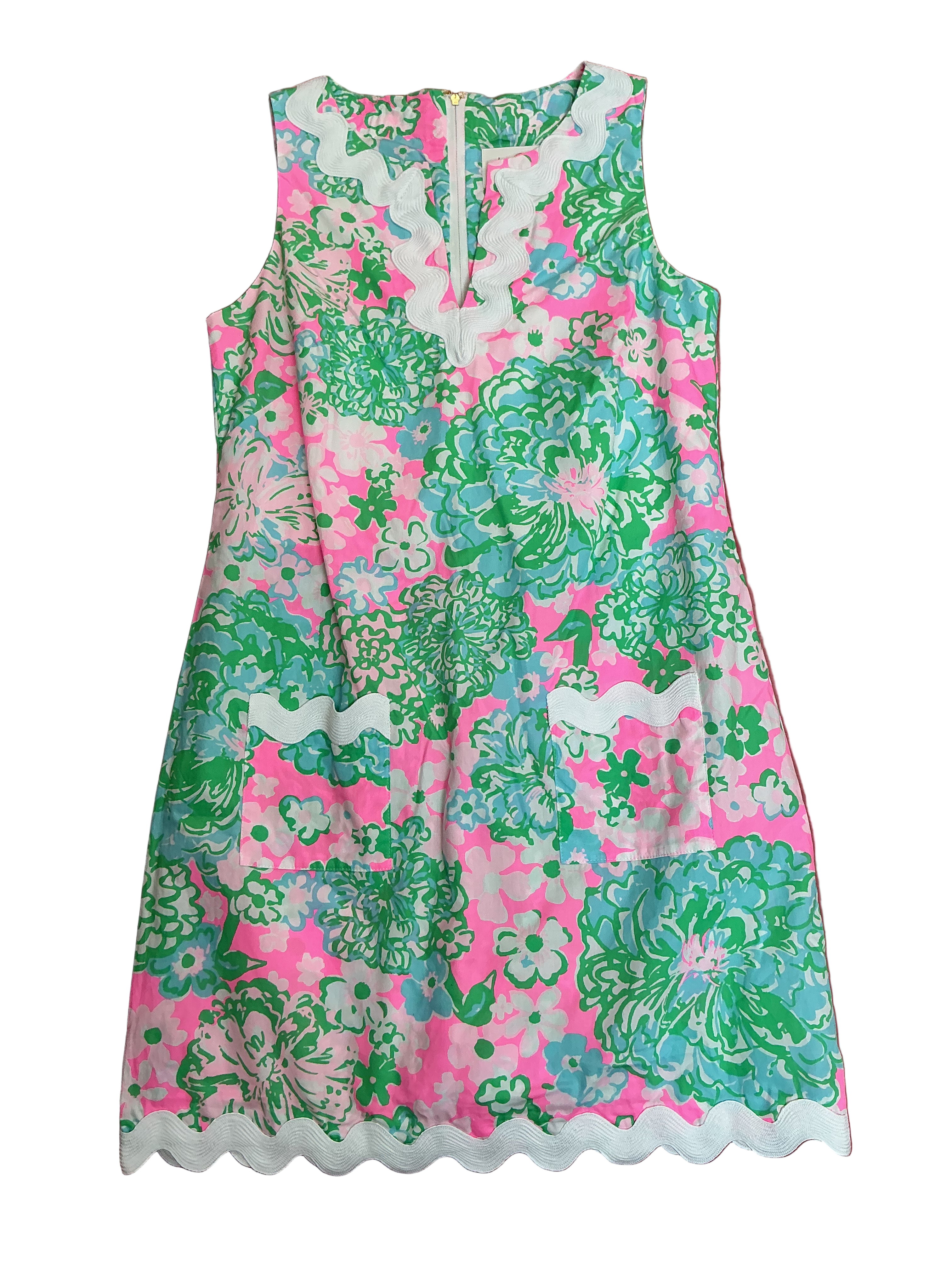 Lilly Pulitzer NWT Romey Shift Romper Multi Plumes In Bloom - Size 2