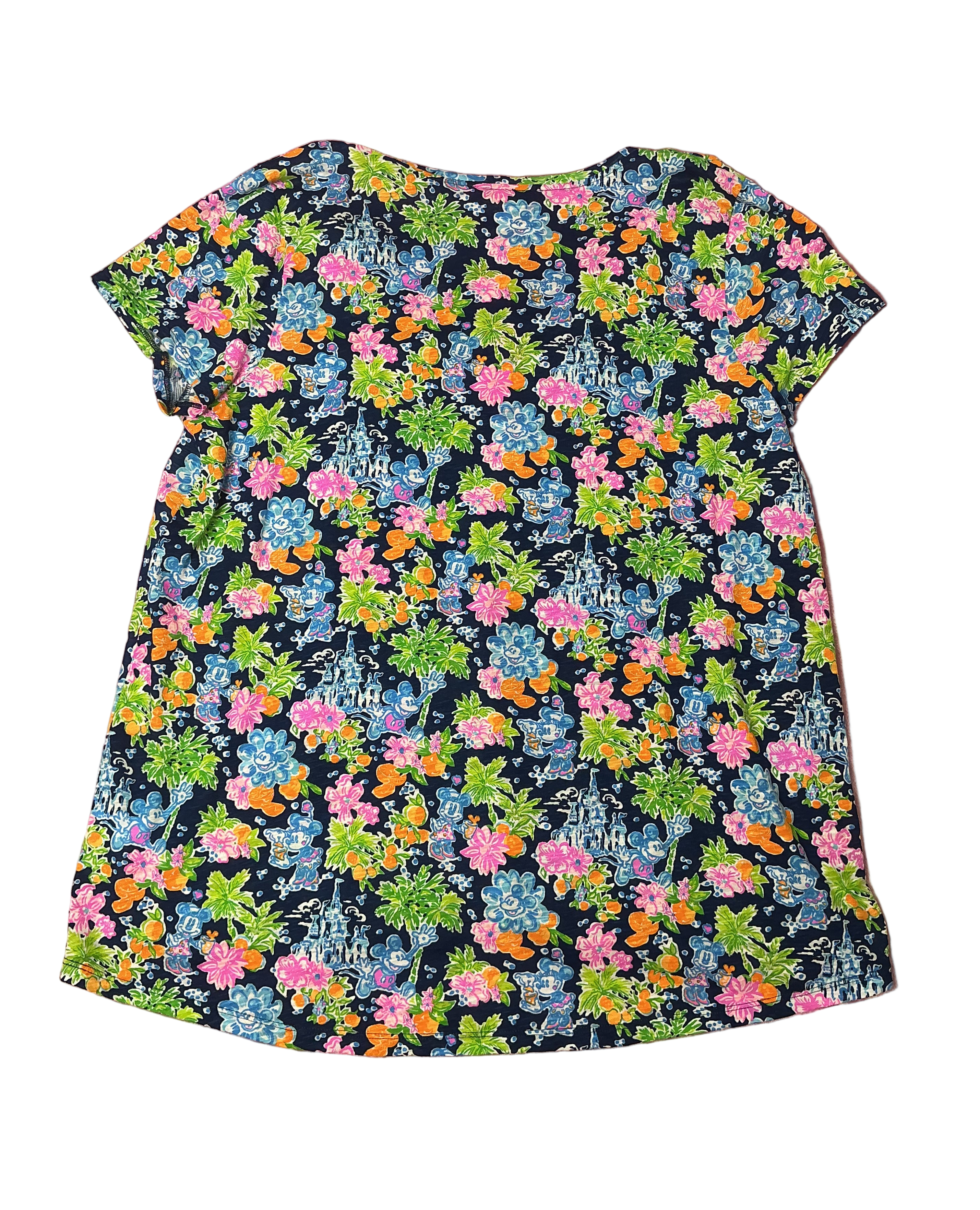 Lilly Pulitzer NWT - Etta V-Neck - Aegean Navy Lilly Loves Disney - Size XXL