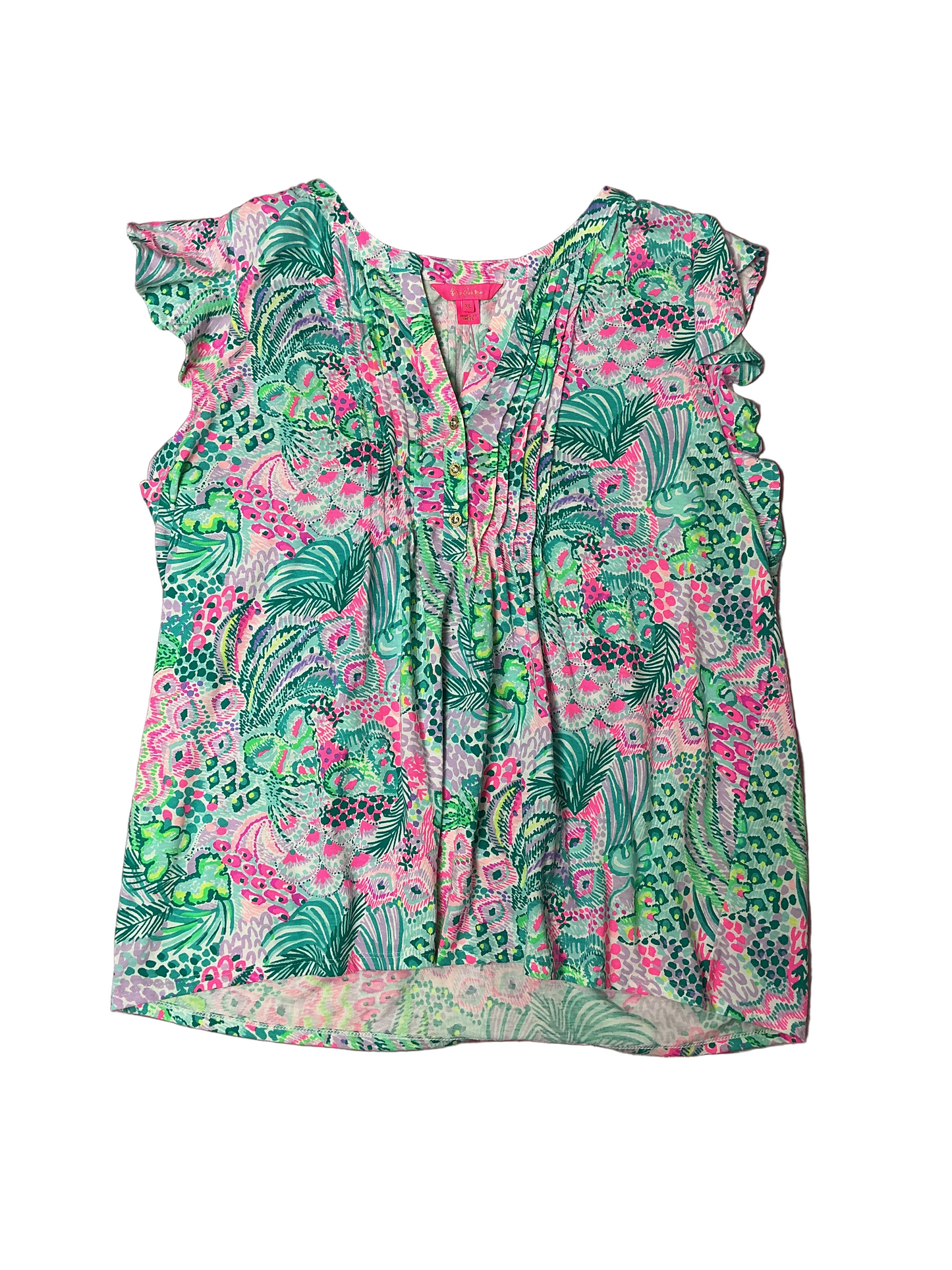 Lilly Pulitzer NWT - Golda Top - Multi Banana Split - Size XL