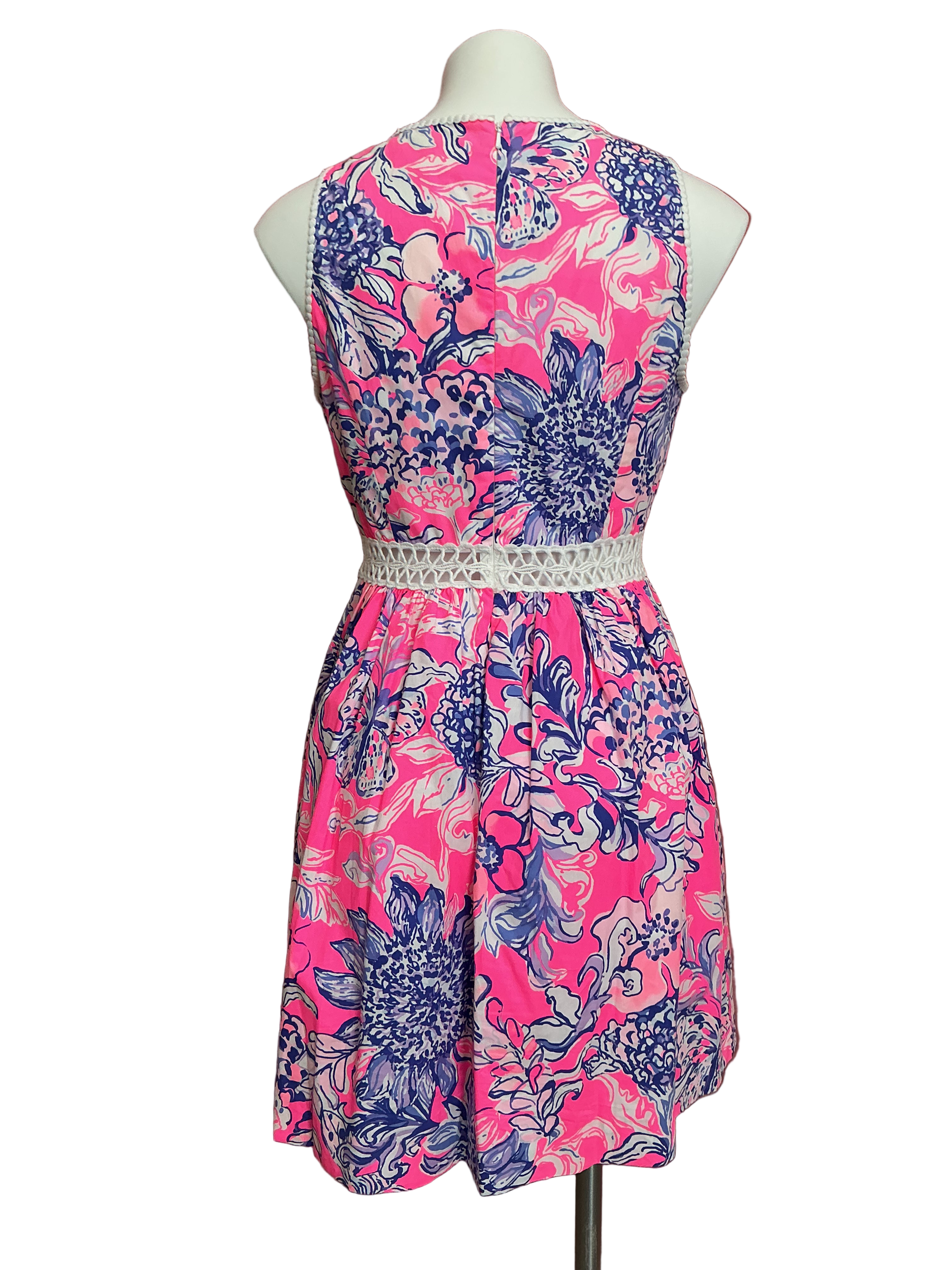 Lilly Pulitzer Alivia Dress - Pink Tropics Sun Drenched - Size 4