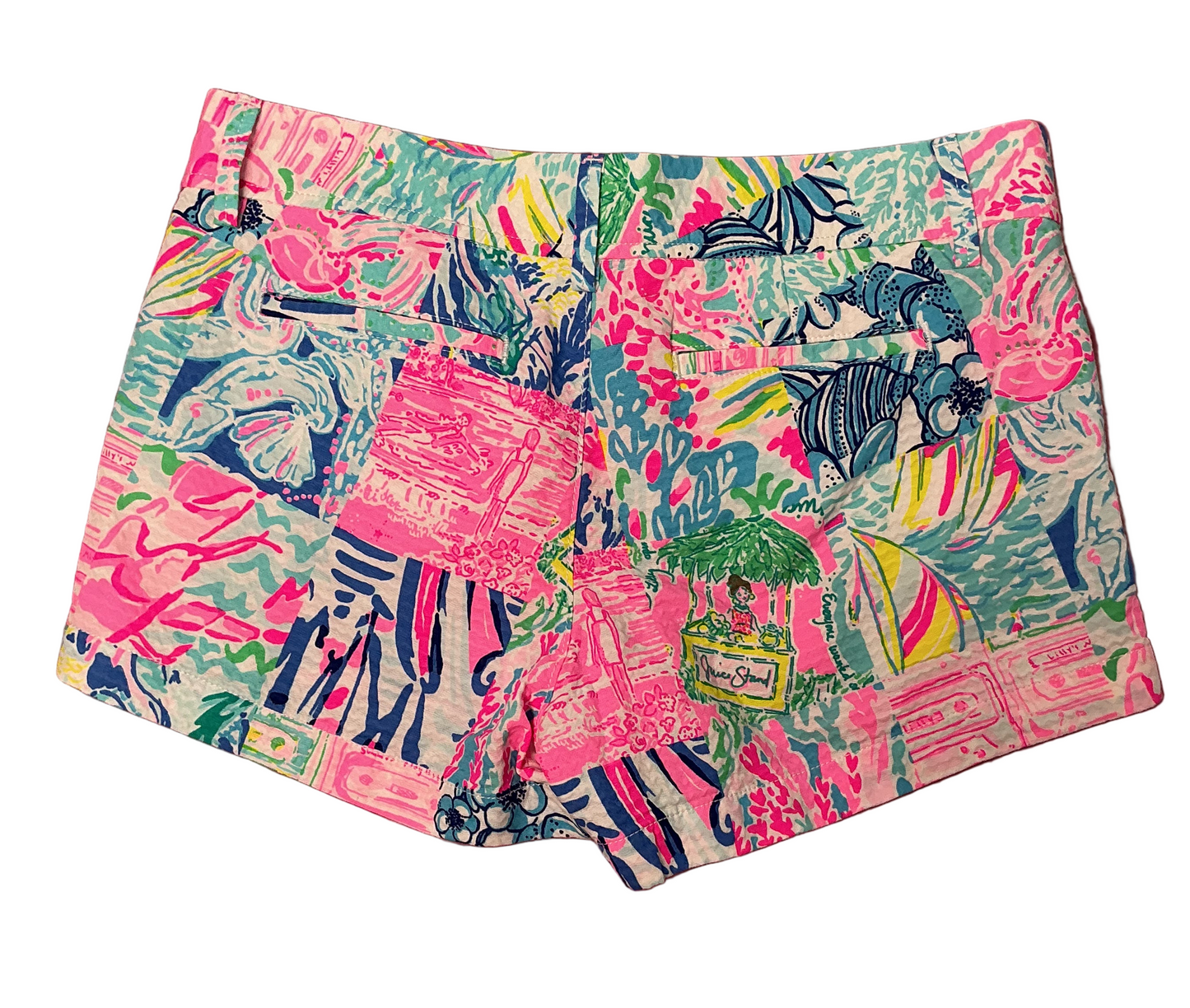 Lilly Pulitzer NWT - Walsh Short - Multi Pop Up Summer Remix Patch - Size 8