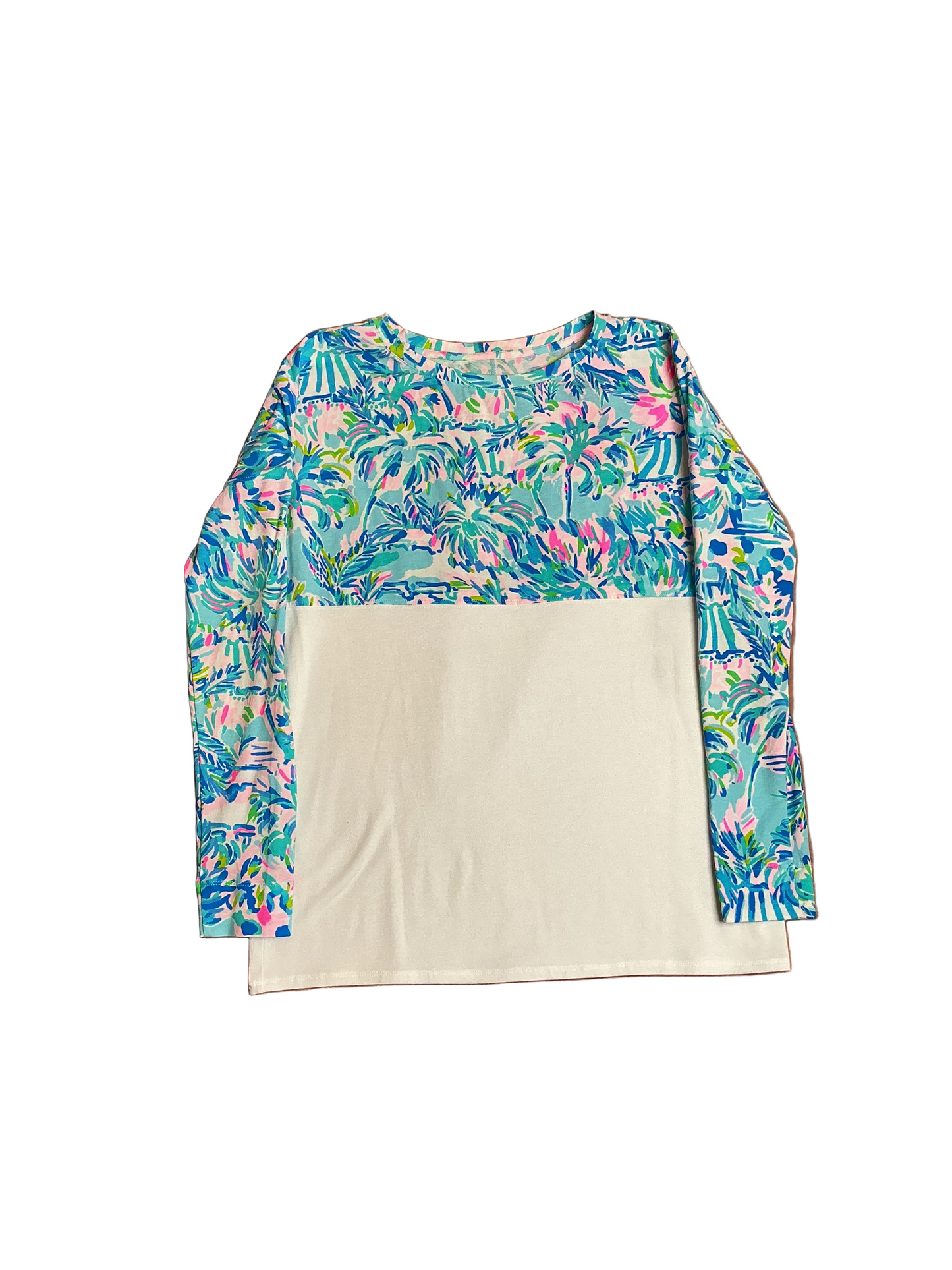 Lilly Pulitzer Finn Top Cabana Cocktail Blue Ibiza - Size XS