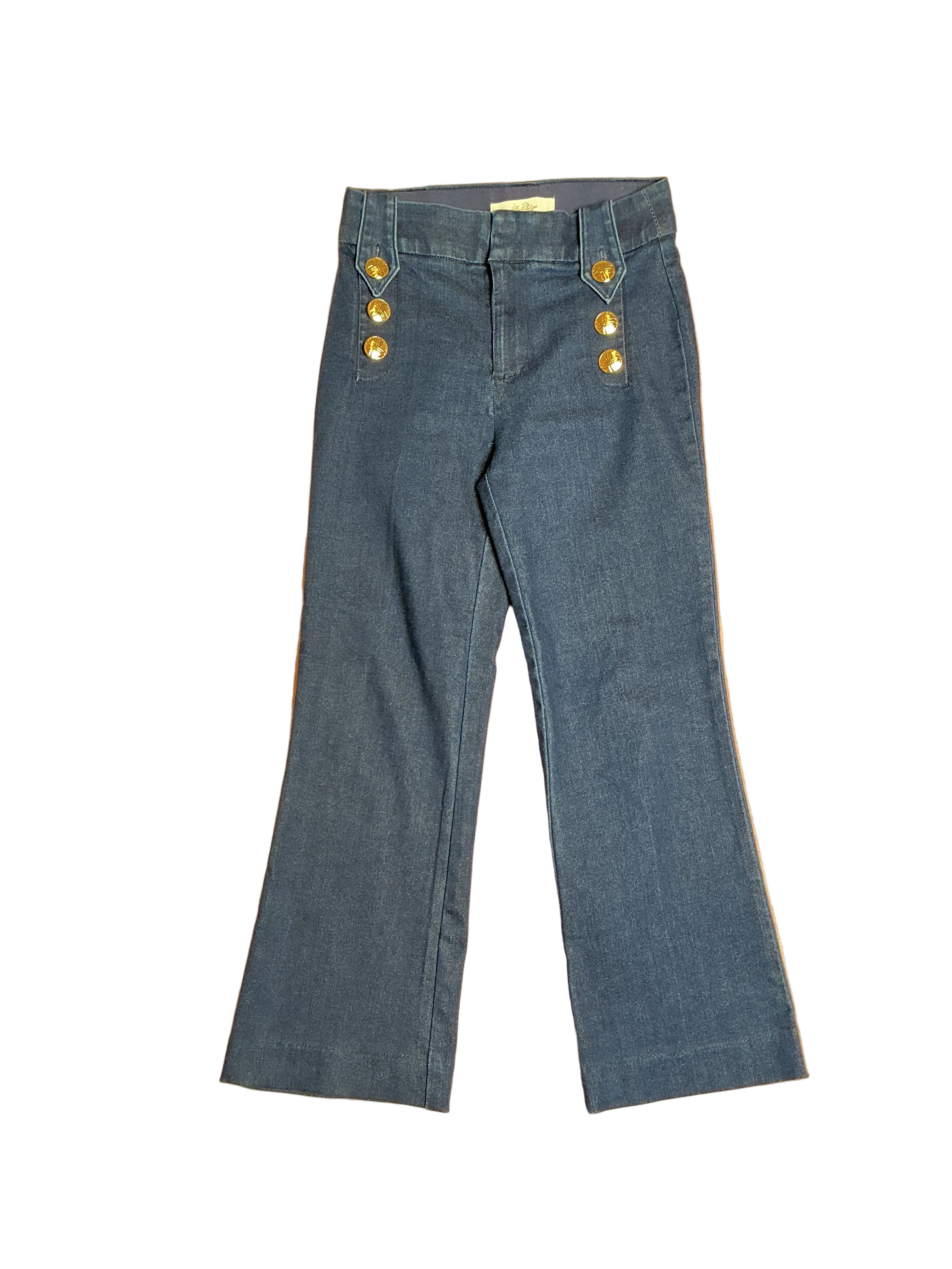 Lilly Pulitzer Parrish High Rise Crop Flare Pant True Navy - Size 0