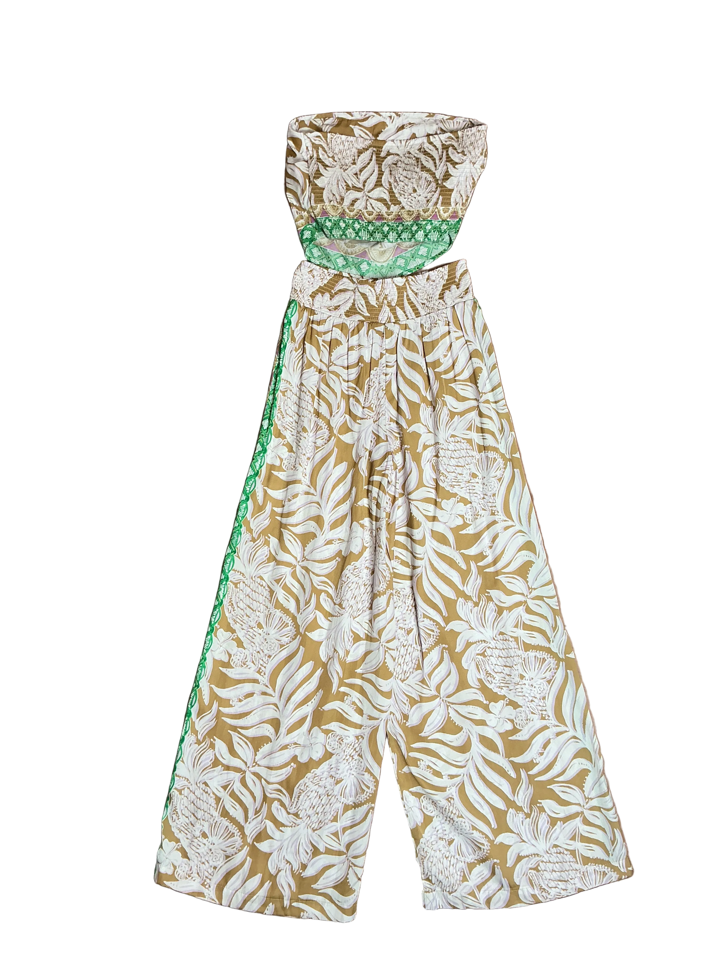 Lilly Pulitzer Octavia Pant Set Multi Bon Vivants Engineered - Size XXS