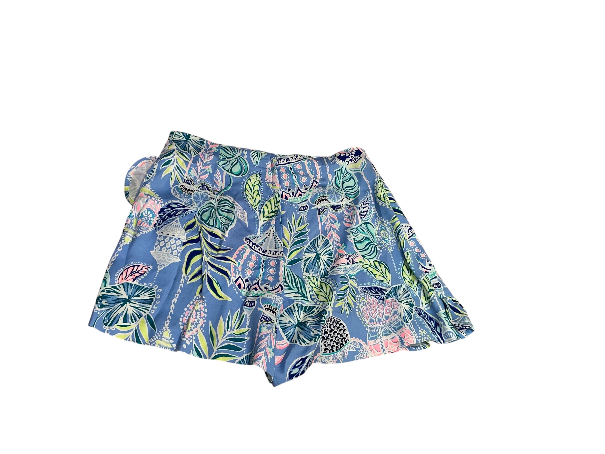 Lilly Pulitzer NWT Faye Skorts Blue Peri Lapis Lanterns Size 2