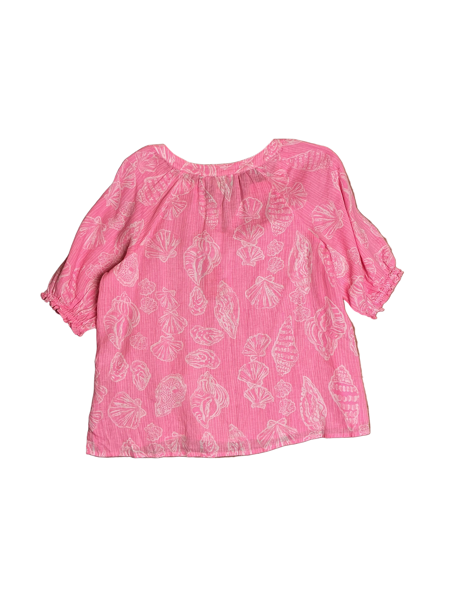 Lilly Pulitzer NWT Caprina Top Rousseau Pink Cool As Shell - Size XL